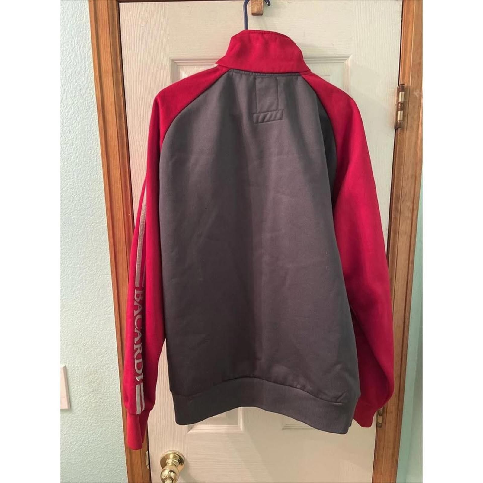 Other Bacardi Vintage Track Jacket - Red/Gray Size US XL / EU 56 / 4 - 2 Thumbnail