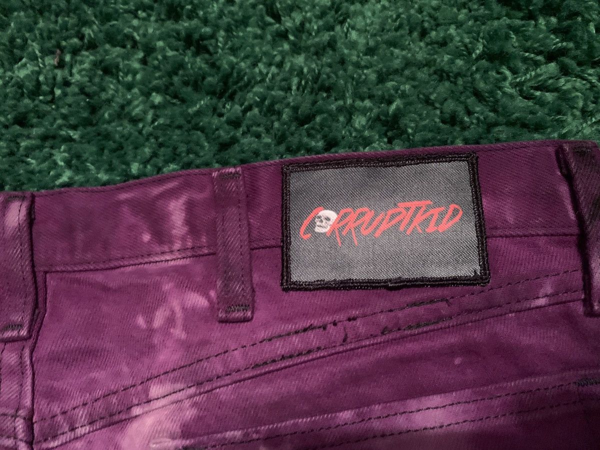 Designer CorruptKid Denim Jeans Purple Skeleton Size US 36 / EU 52 - 3 Thumbnail