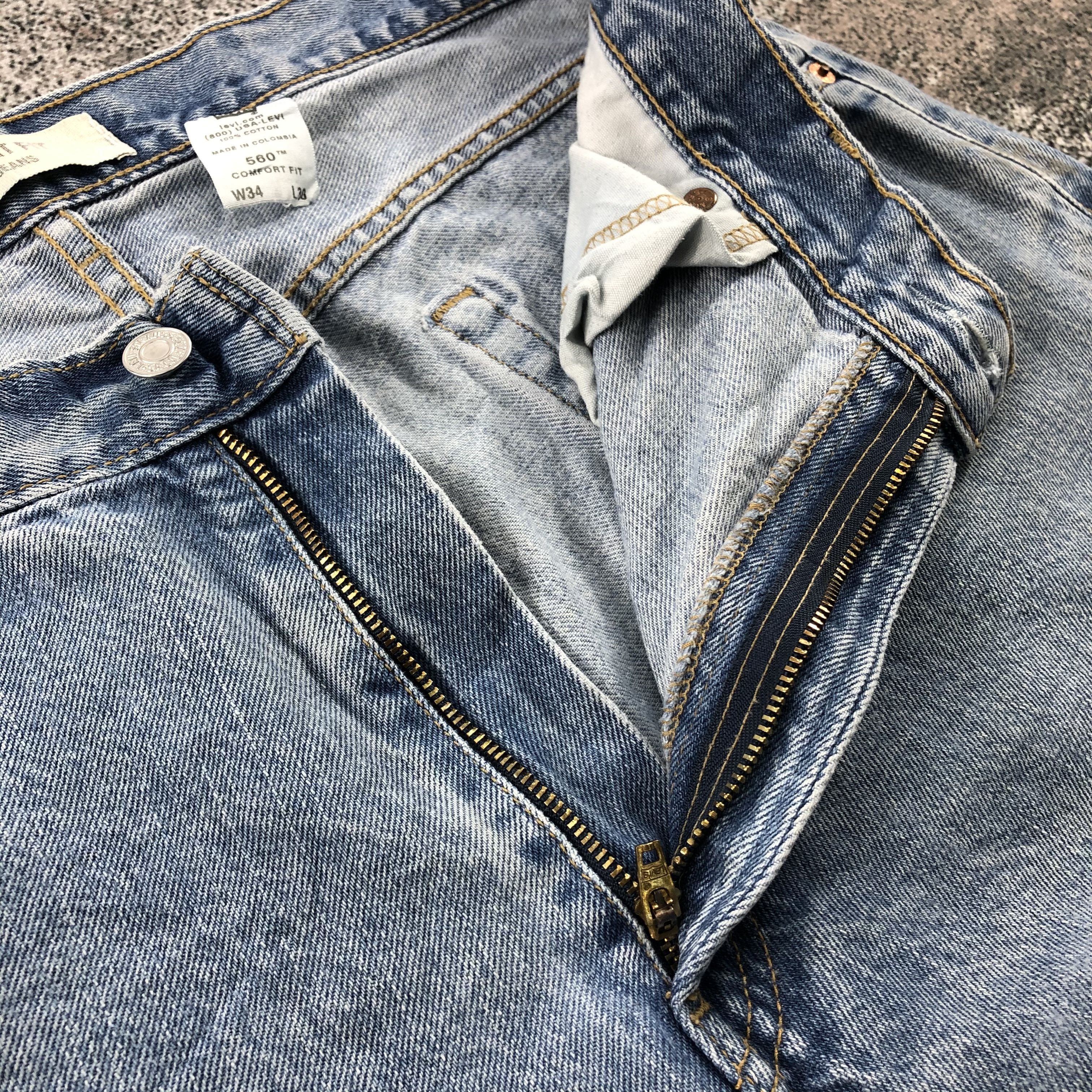 Levi's Vintage Levis 560 Jeans Stone Wash Denim KJ638 Size US 34 / EU 50 - 8 Thumbnail