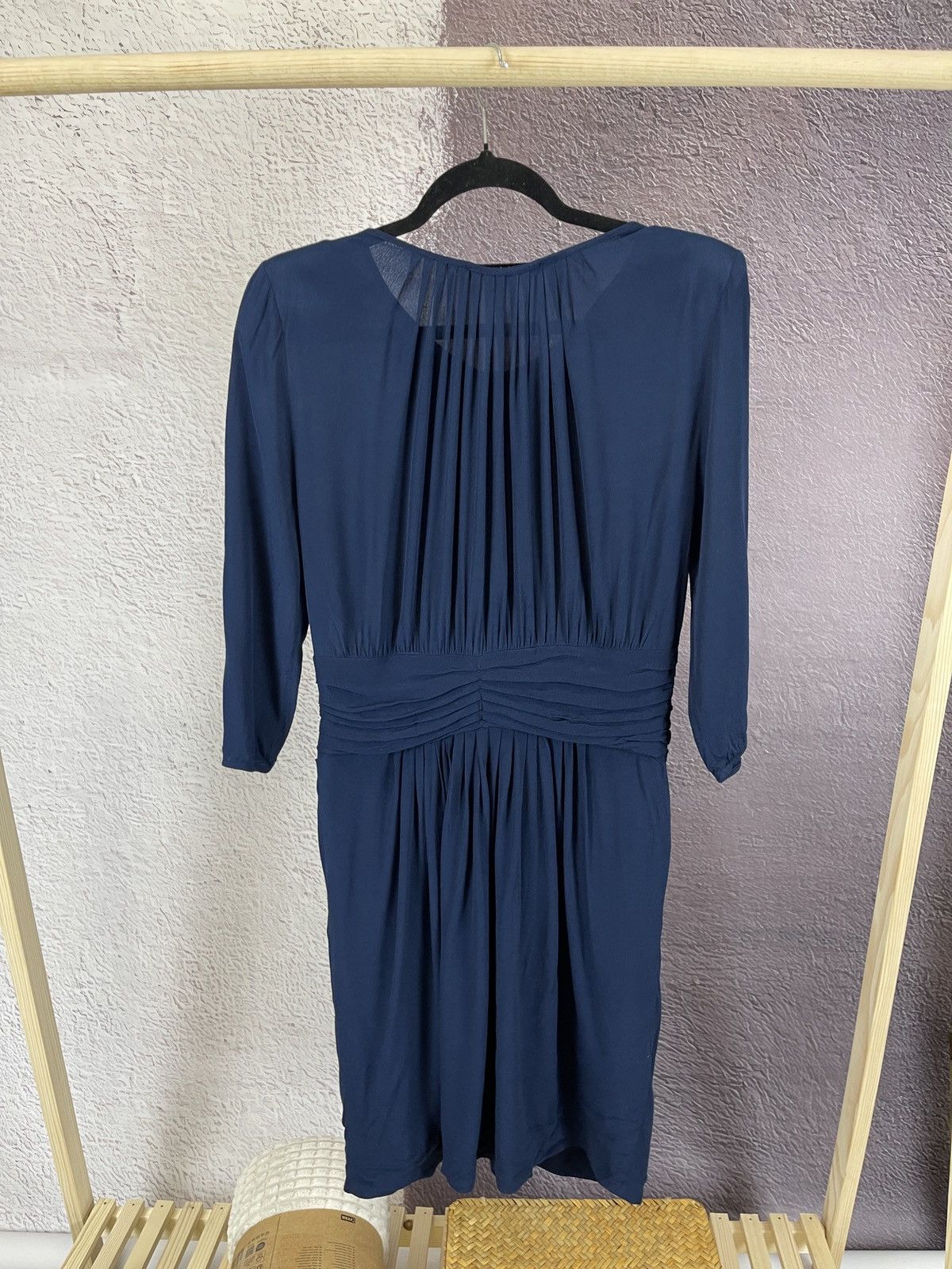 Sandro Sandro Paris blue zip midi dress viscose Size L / US 10 / IT 46 - 11 Thumbnail