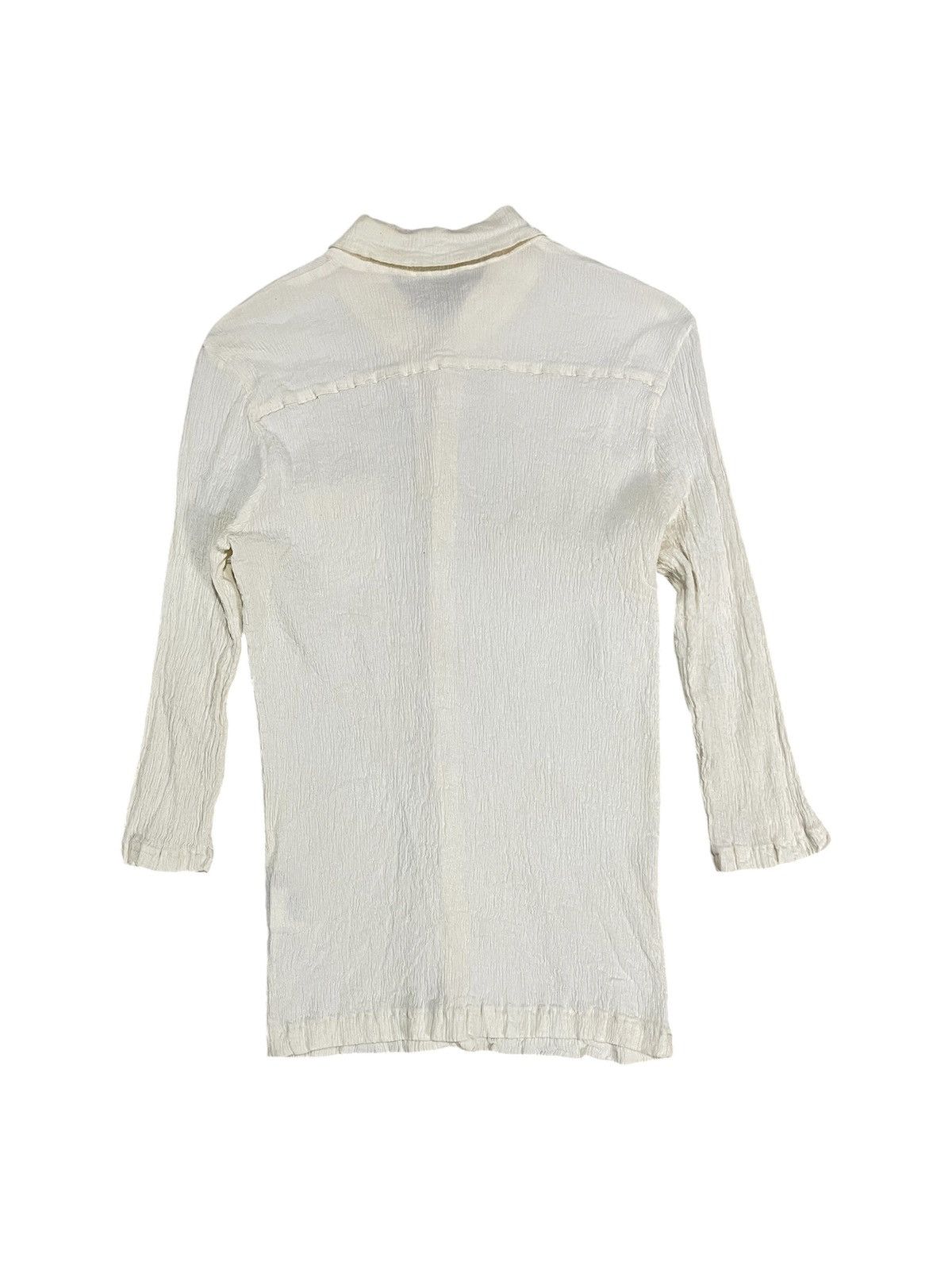 Tsumori Chisato 1990s TSUMORI CHISATO ISSEY MIYAKE PLEATED BUTTON BLOUSES Size XS / US 0-2 / IT 36-38 - 2 Thumbnail