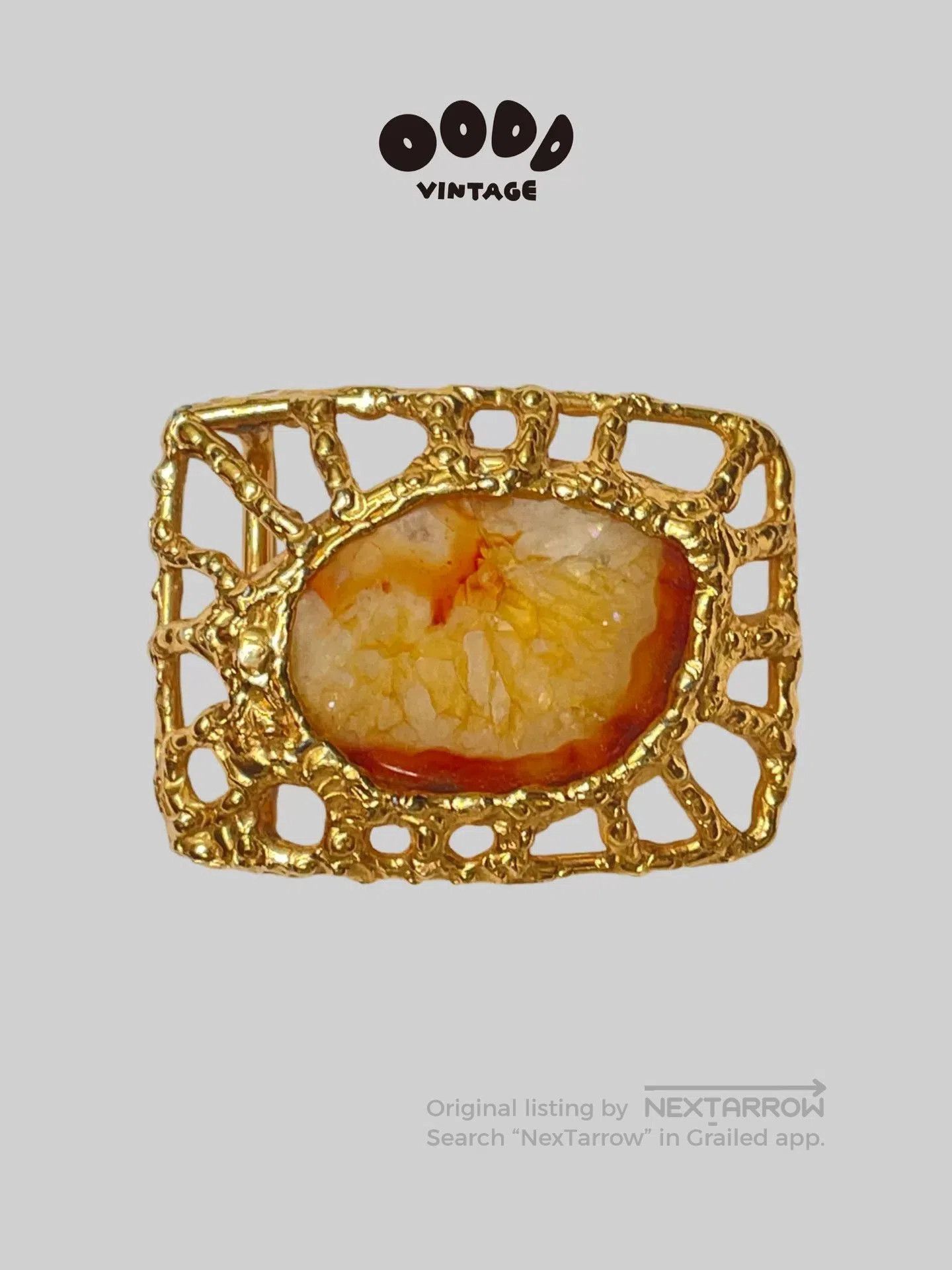 VINNY's Vintage French Gold Frame Belt Buckle. Size ONE SIZE - 1 Thumbnail
