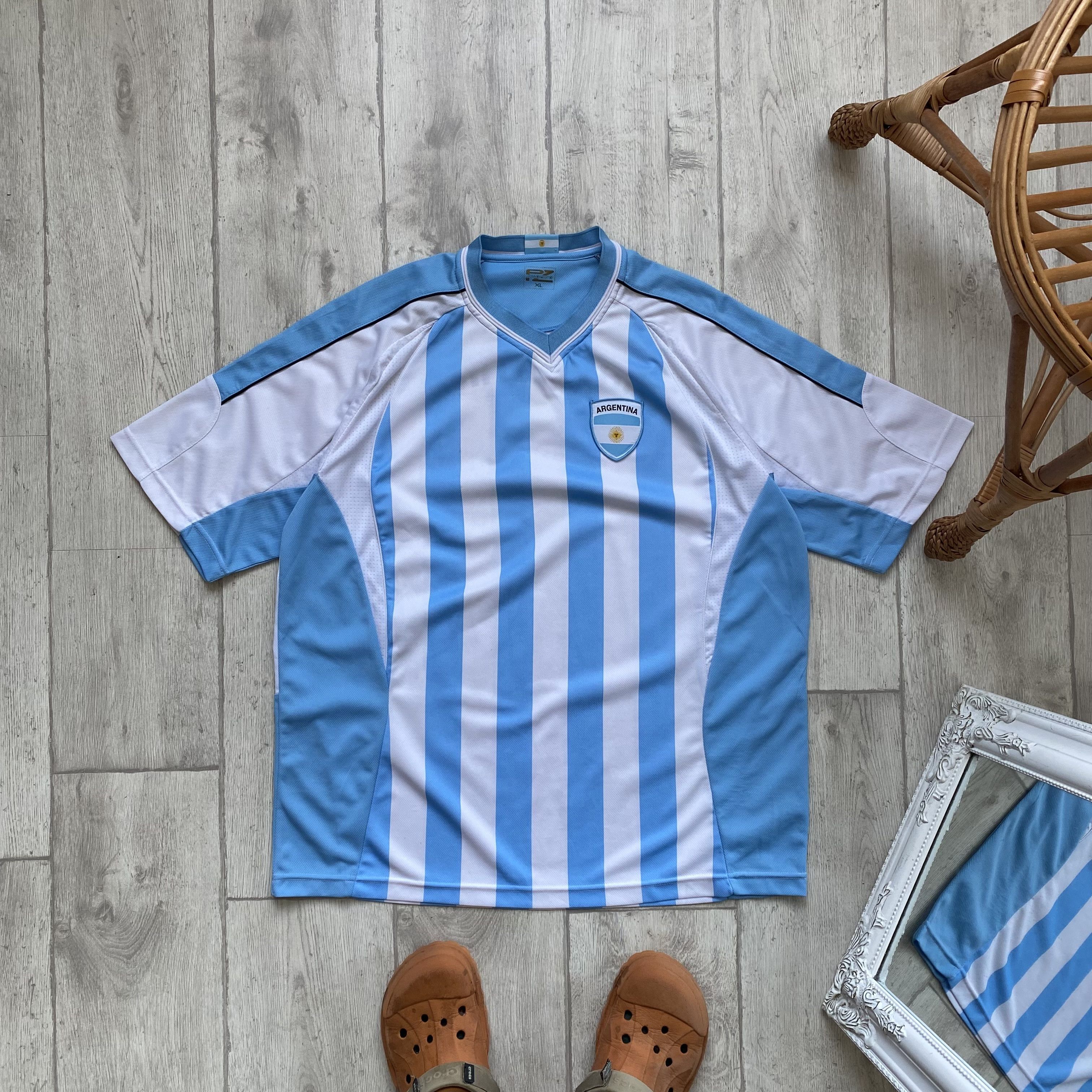 Adidas Vintage Argentina National Team Jersey 90s World Cup Messi Size US XL / EU 56 / 4 - 1 Thumbnail