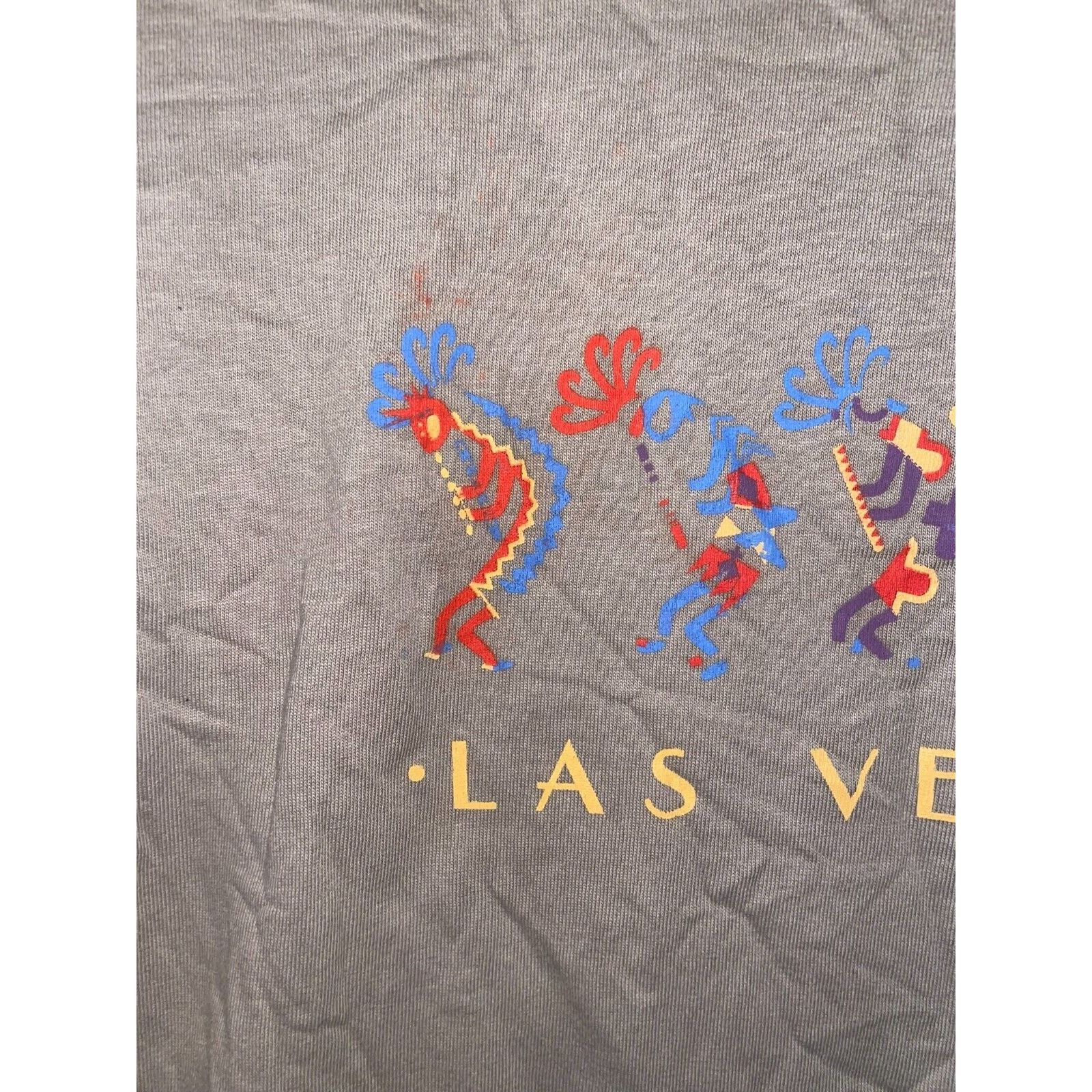Jerzees Vintage Kokopelli Shirt Las Vegas Aboriginal Dancer Tee 90s Size US L / EU 52-54 / 3 - 2 Thumbnail