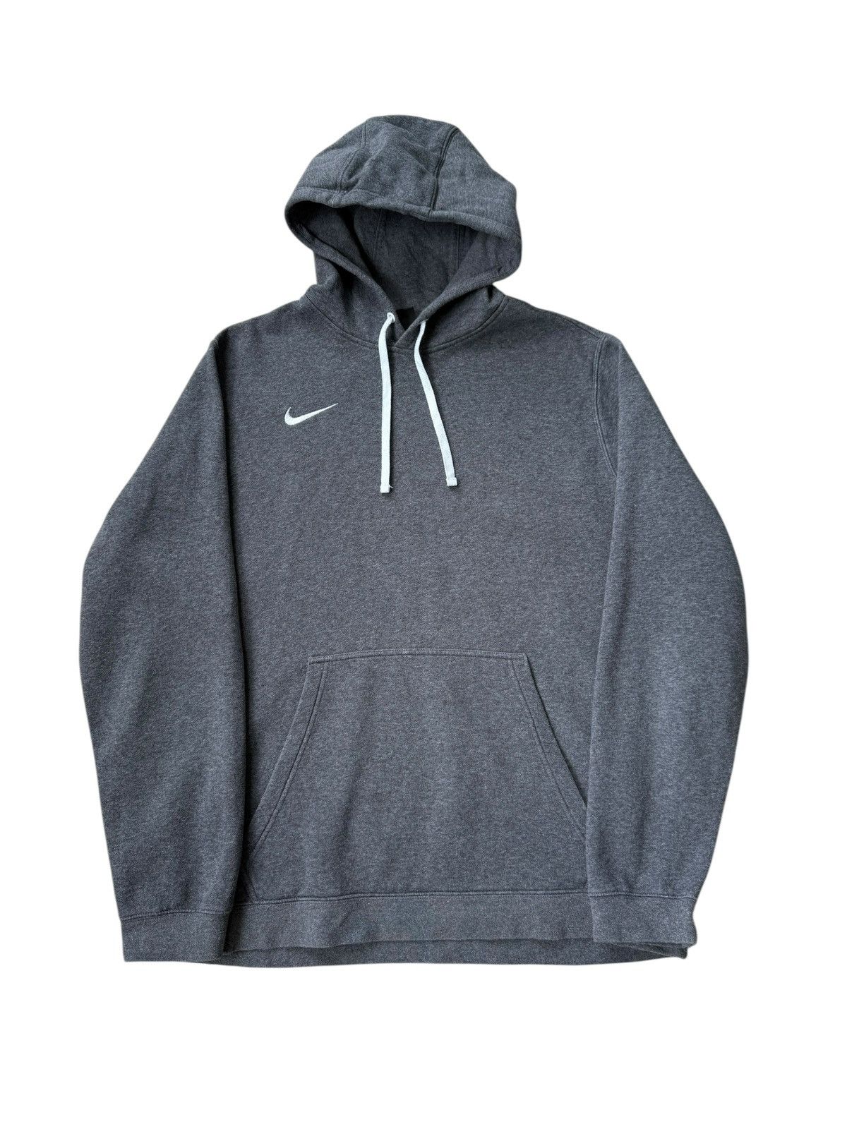 Nike × Vintage Nike Gray Hoodie Small Swoosh Logo mens size L Size US XL / EU 56 / 4 - 1 Thumbnail
