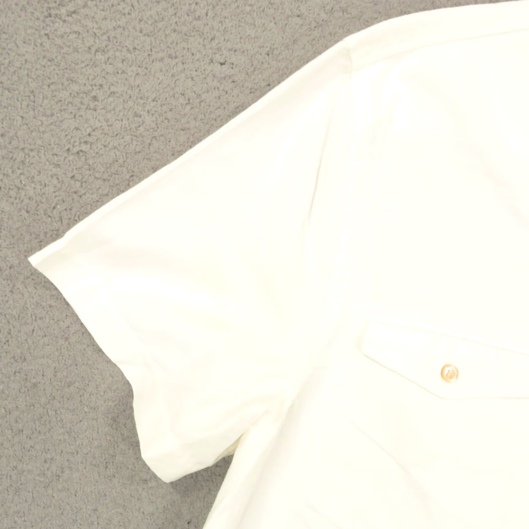 Vintage BLDWN Shirt Mens XL White Linen Cotton Loop Collar Short Sleeve Button-Up Kansas Vintage Mens Regular Shirt Size US XL / EU 56 / 4 - 5 Thumbnail