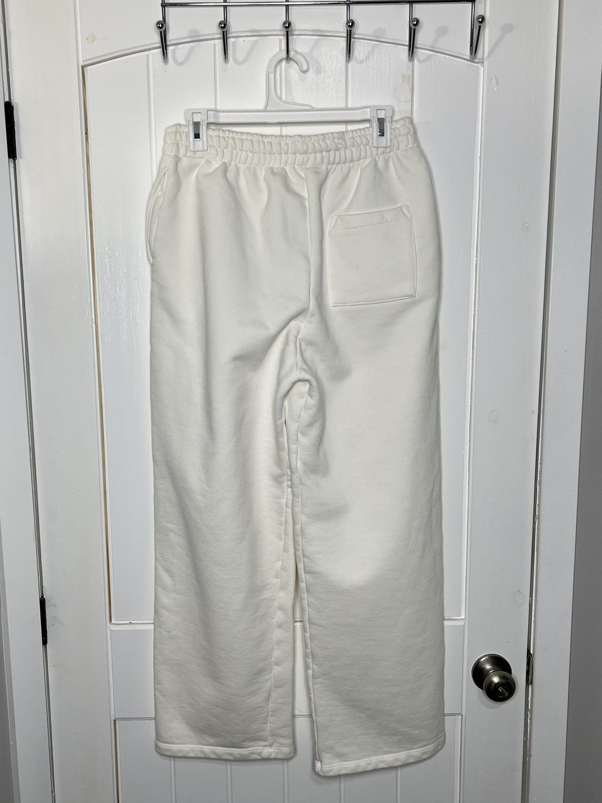 Other Velour Garments 600 GSM 'Bone White' Straight-leg Pants × 1 Size US 33 - 5 Thumbnail