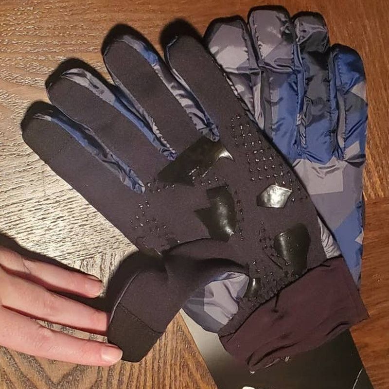Hawke & Co Hawke & Co Unisex Lightweight Blue Fractal Camo Gloves S/M Size ONE SIZE - 4 Thumbnail