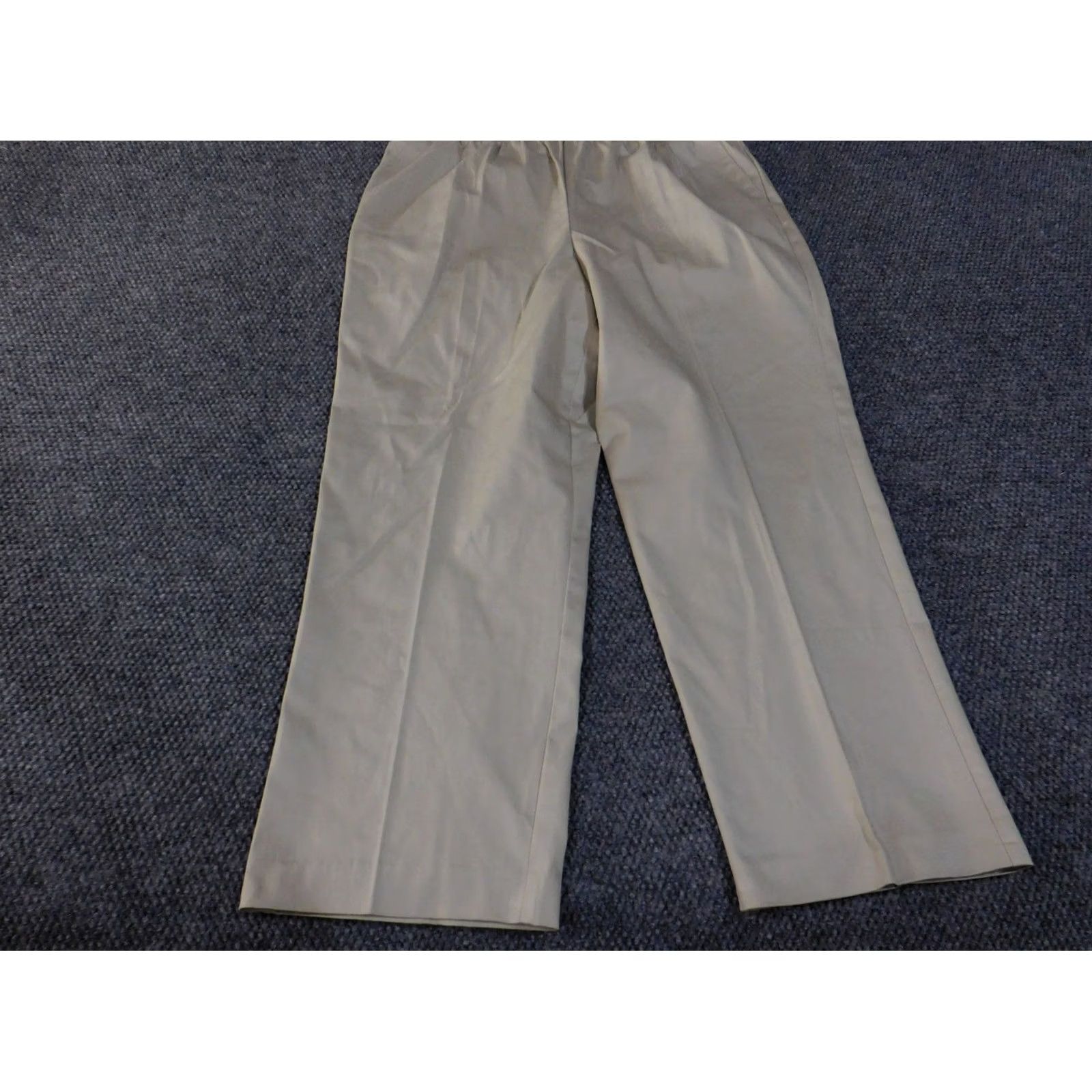 Vintage Alfred Dunner Pants Womens 20 Beige Pull On Straight Dress Pants Classic Stretch Size 42" / US 20 - 2 Thumbnail