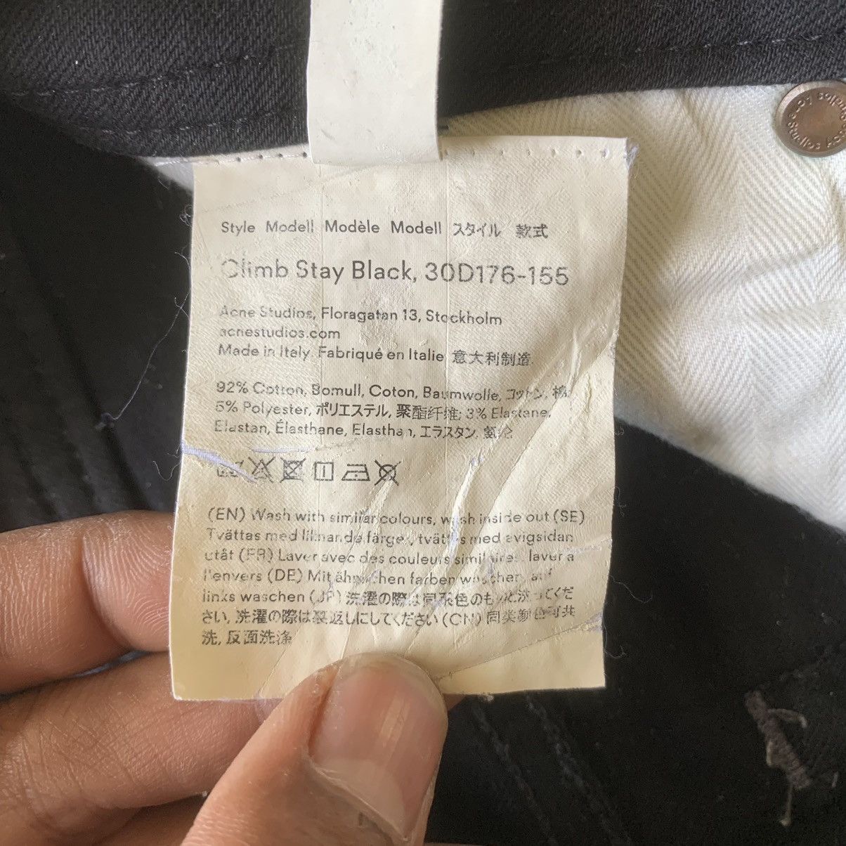 Acne Studios Acne Studios Bla Konst Stockholm Skinny Jeans Size 26" / US 2 / IT 38 - 10 Thumbnail
