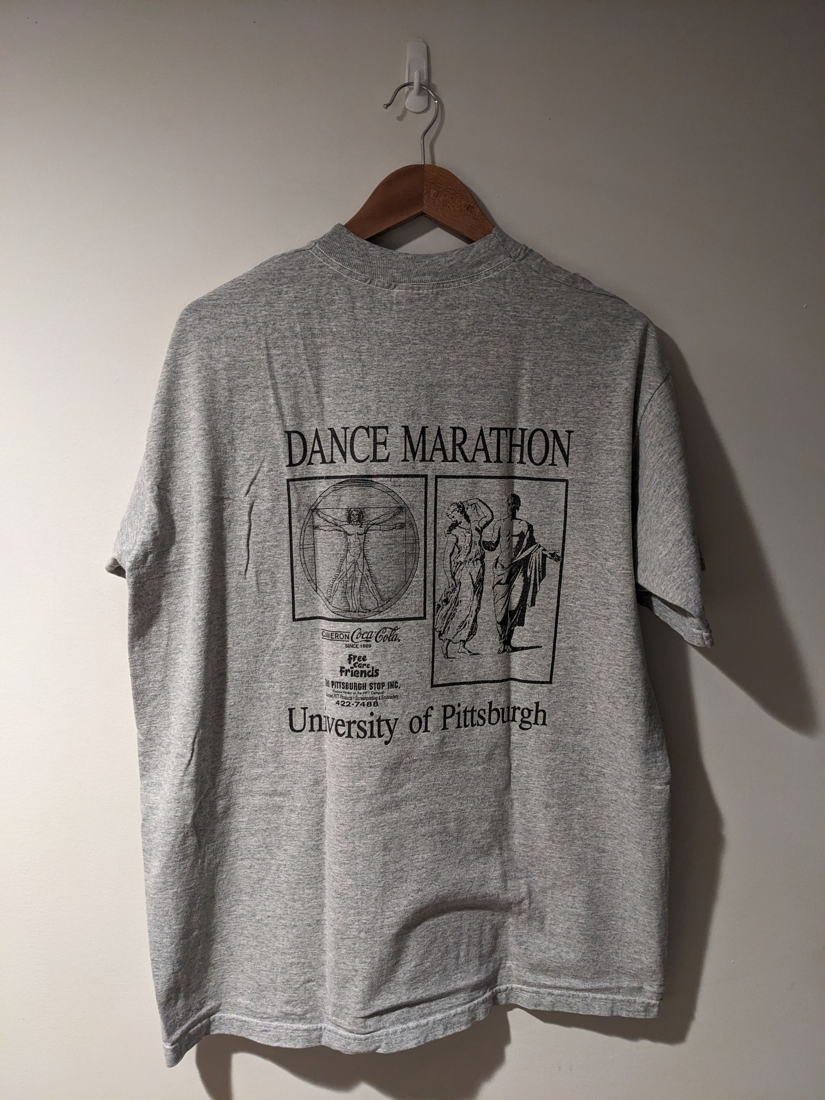 NCAA Vintage 90s Dance Marathon University of Pittsburgh T-Shirt Size US XL / EU 56 / 4 - 1 Thumbnail