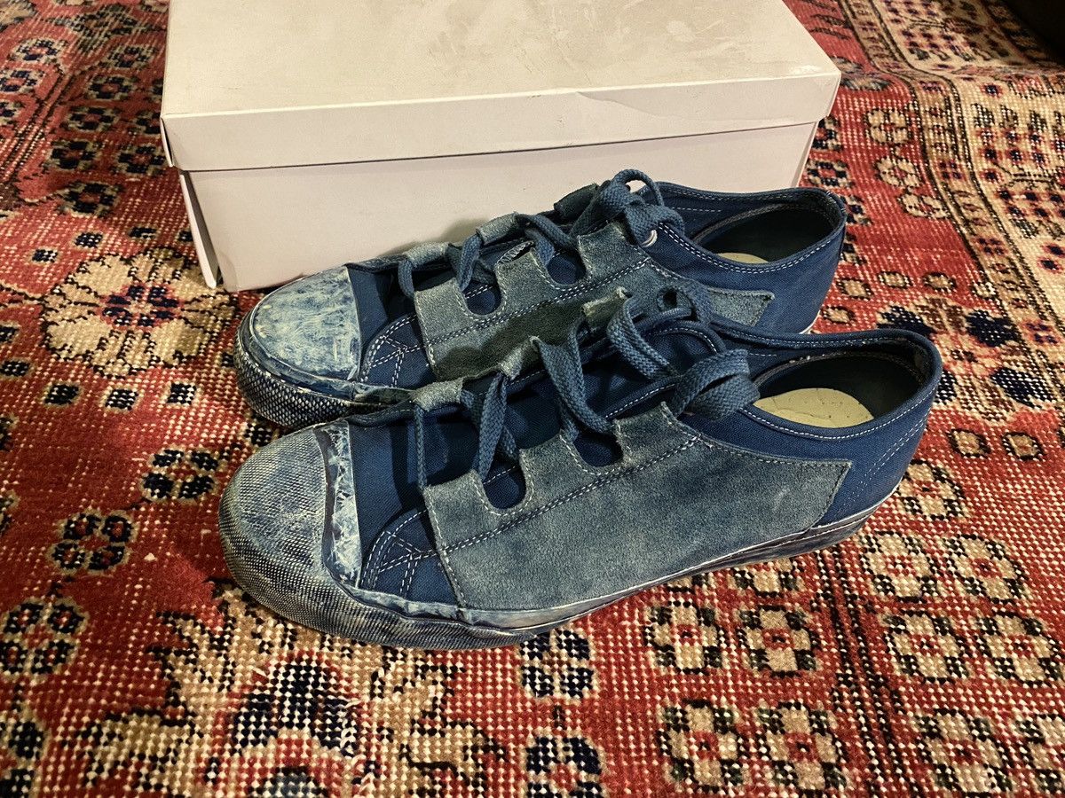 image of Needles Asymmetric Sneaker "ghillie/indigo", Men's (Size 11)