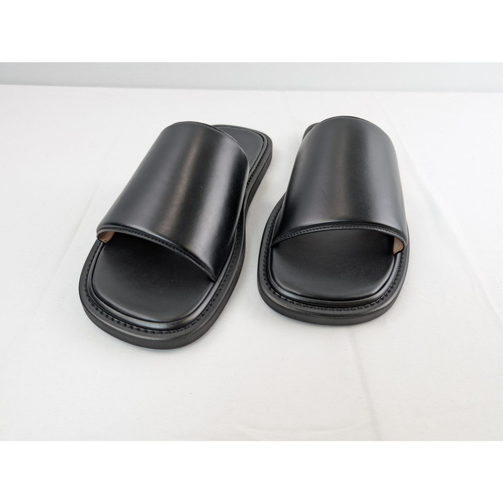 Bottega Veneta o1rshd1 Leather Sandals Slippers in Black Size US 9 / EU 42 - 8 Thumbnail