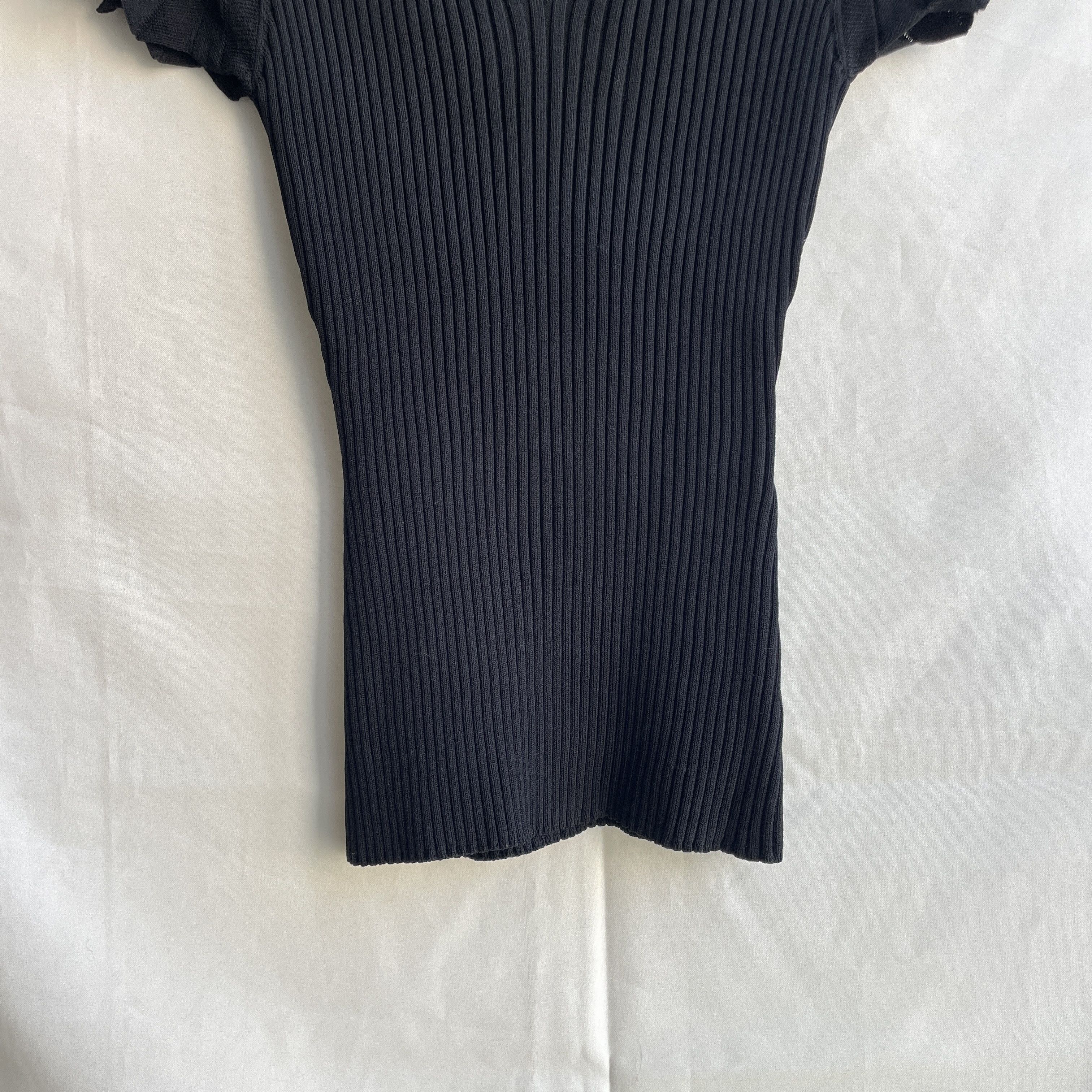 Maje Maje E17 Marion Ribbed Stretch Knitted Top Size 3 Size M / US 6-8 / IT 42-44 - 6 Thumbnail
