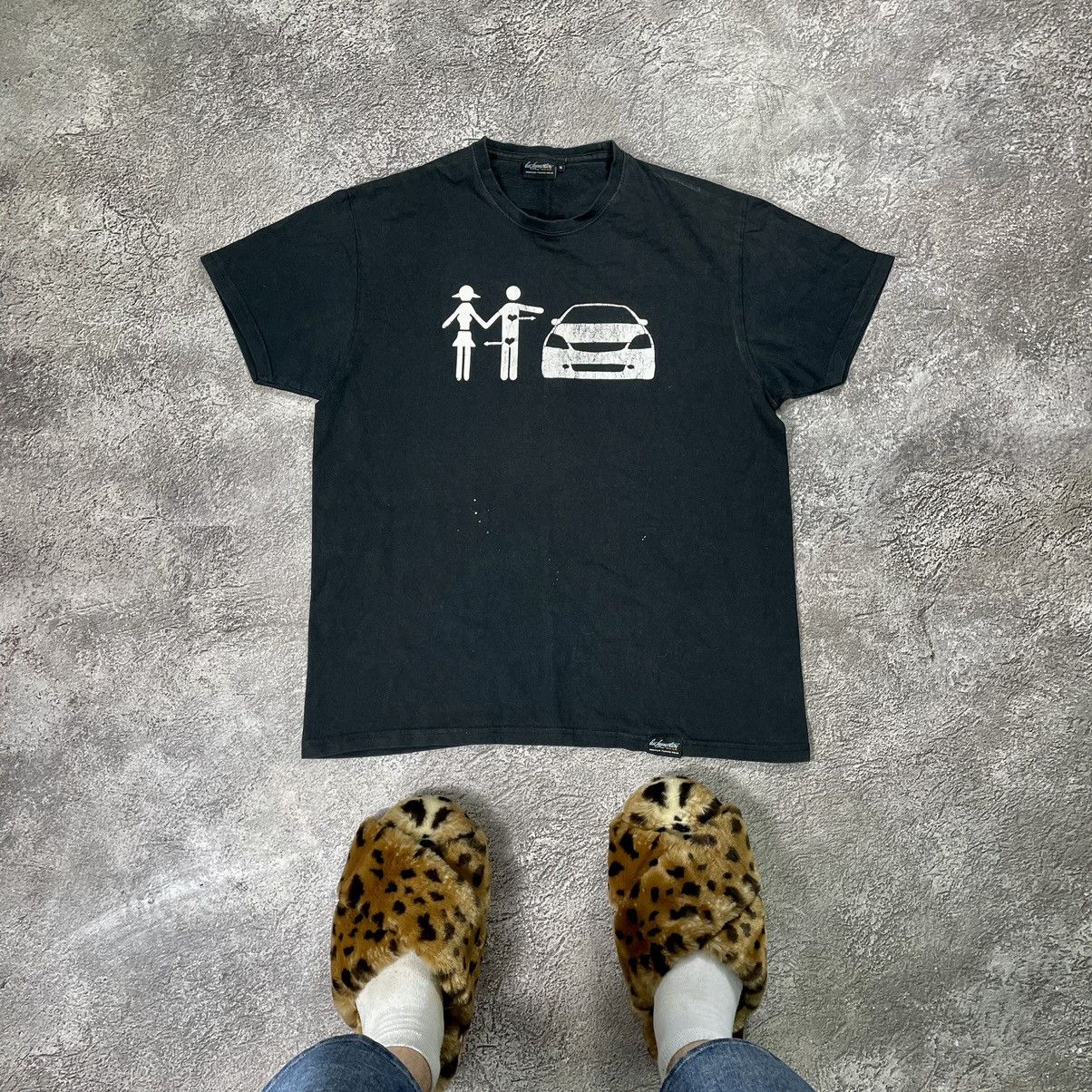 Vintage Vintage Y2K Humor Graphic Tee Black Oversized Boxy Grunge M Size US M / EU 48-50 / 2 - 1 Thumbnail