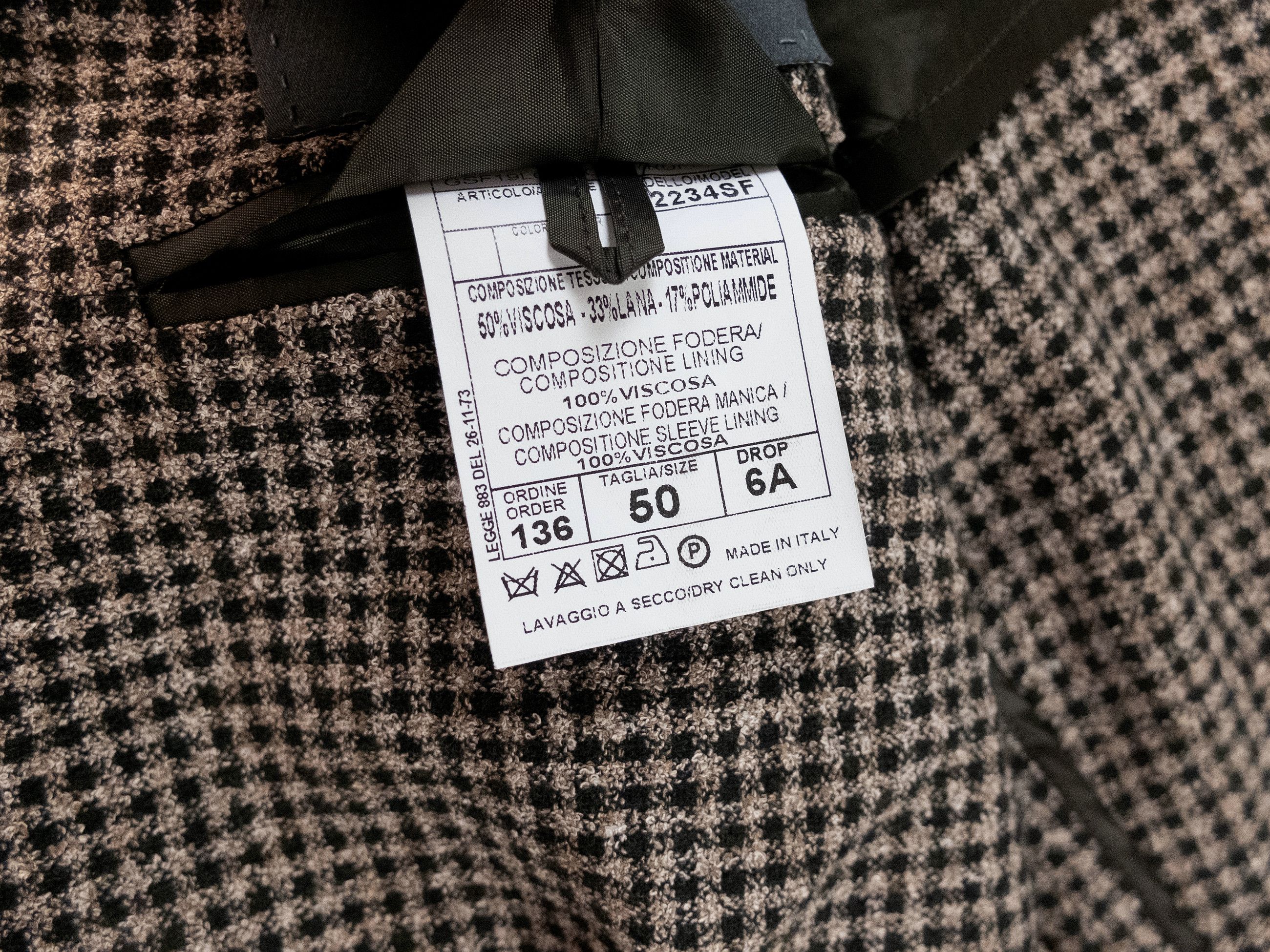Other 100MAX Napoli brown gingham plaid sportcoat Size 40 Size 40R - 8 Thumbnail