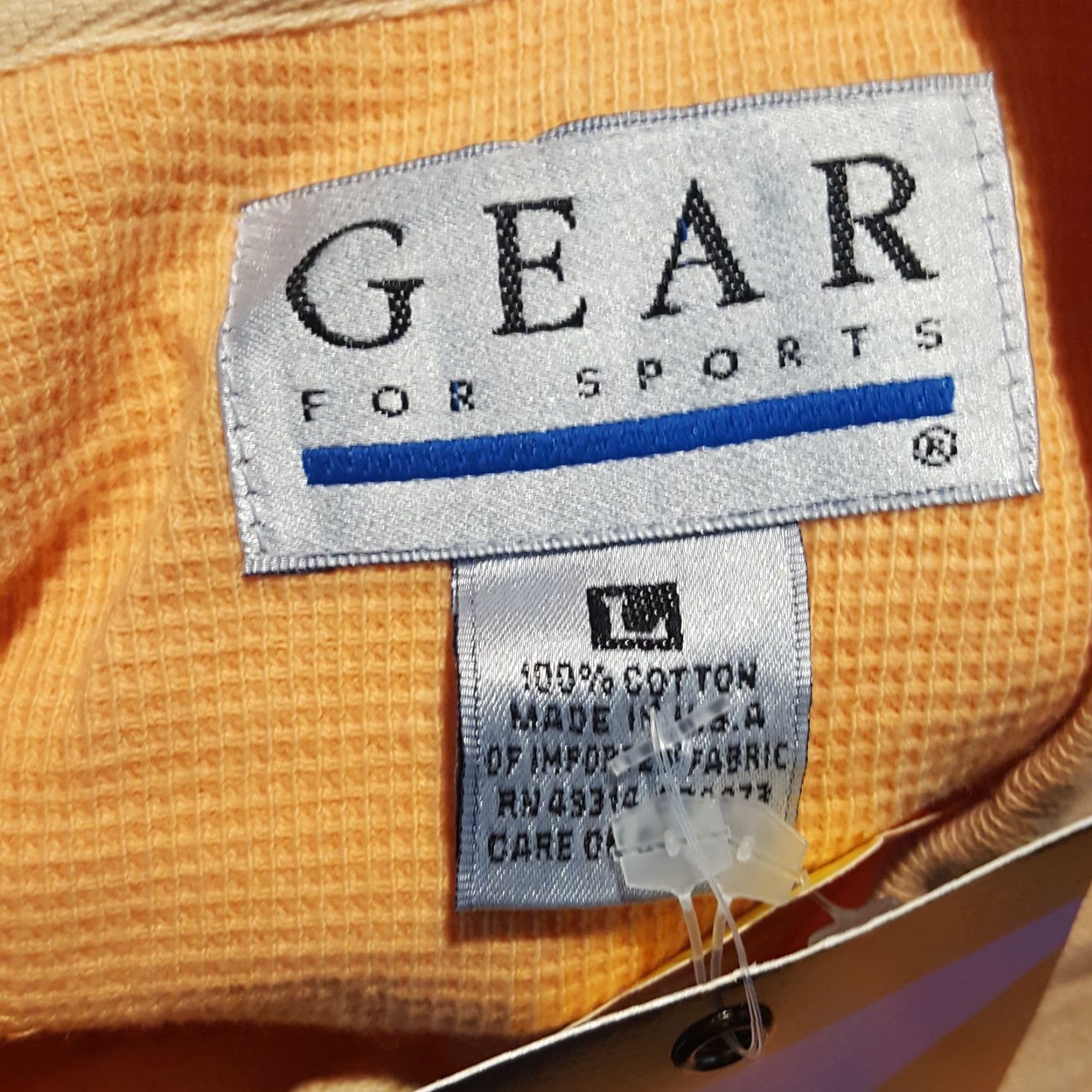 Vintage VINTAGE GEAR FOR SPORTS Polo Shirt Orange Knit Polo Men L Golf Casual 90s Preppy Palm Desert Collar Shirt Size US L / EU 52-54 / 3 - 6 Thumbnail