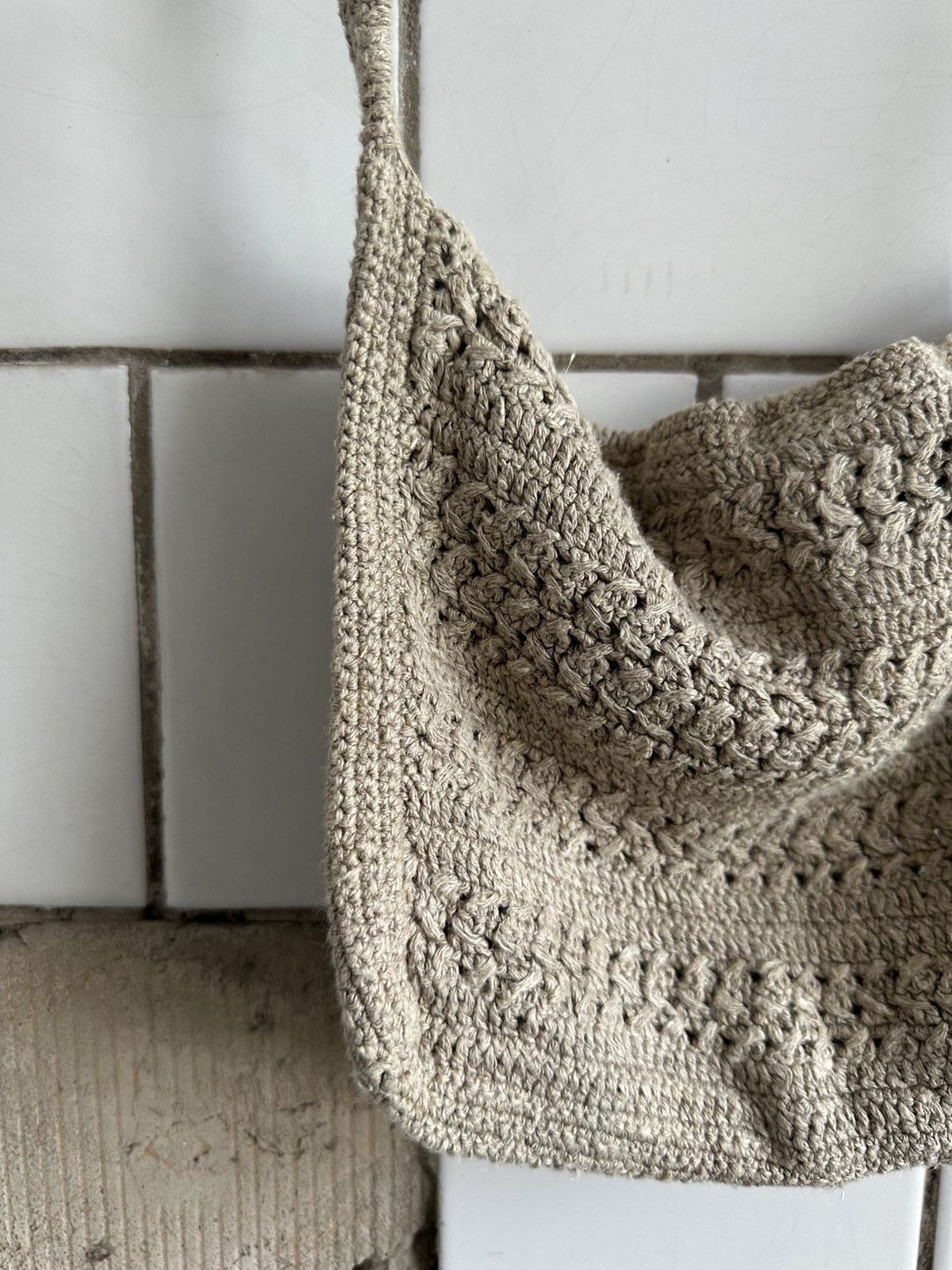 Japanese Brand Vintage Japanese Style Knit Shoulders Bag Y2K 00s USA Size ONE SIZE - 6 Thumbnail