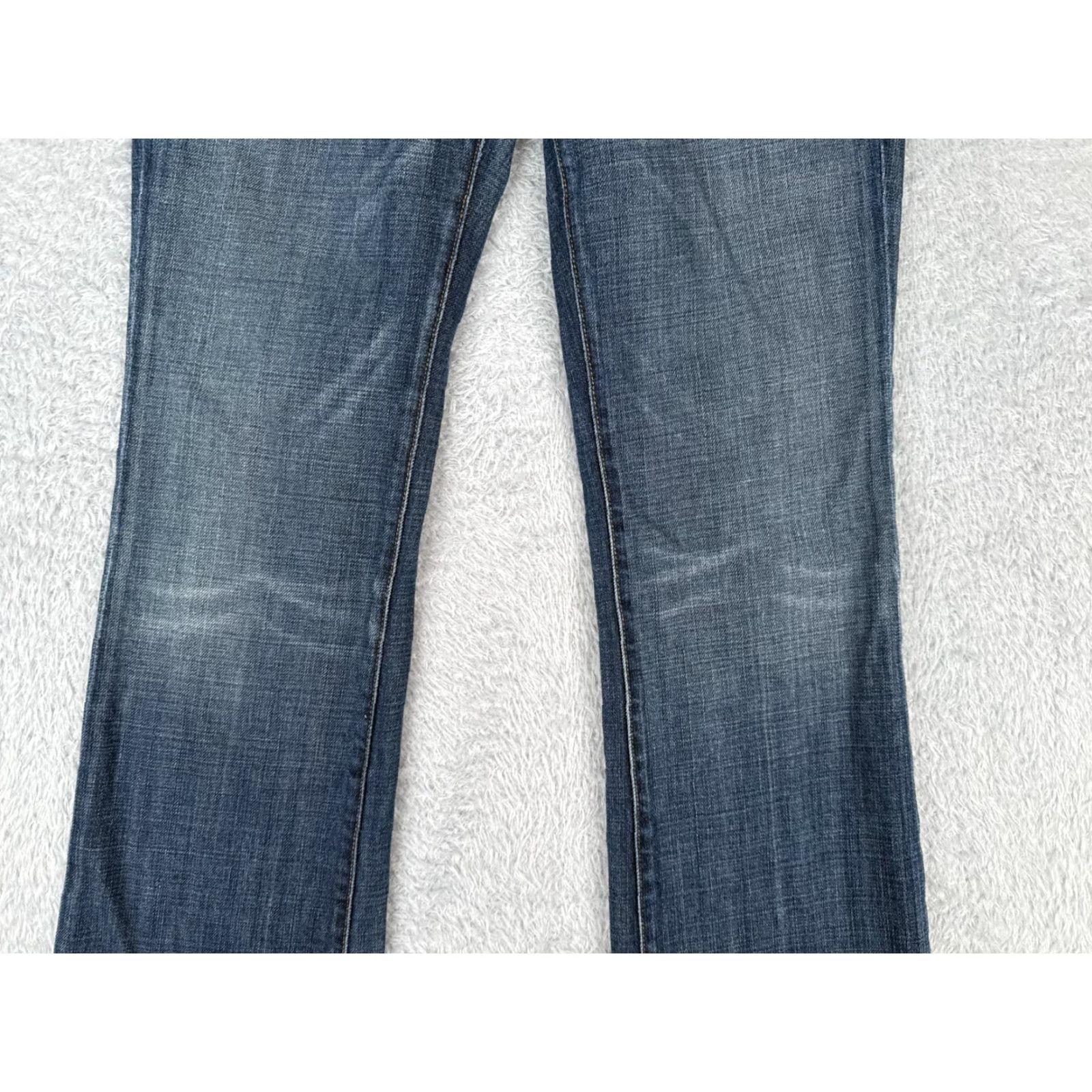 Citizens Of Humanity Citizens of Humanity Women's Jeans 29 Blue Denim Kelly 001 Low Rise Bootcut 30x31 Distressed Relaxed Fit Size 29" - 3 Thumbnail