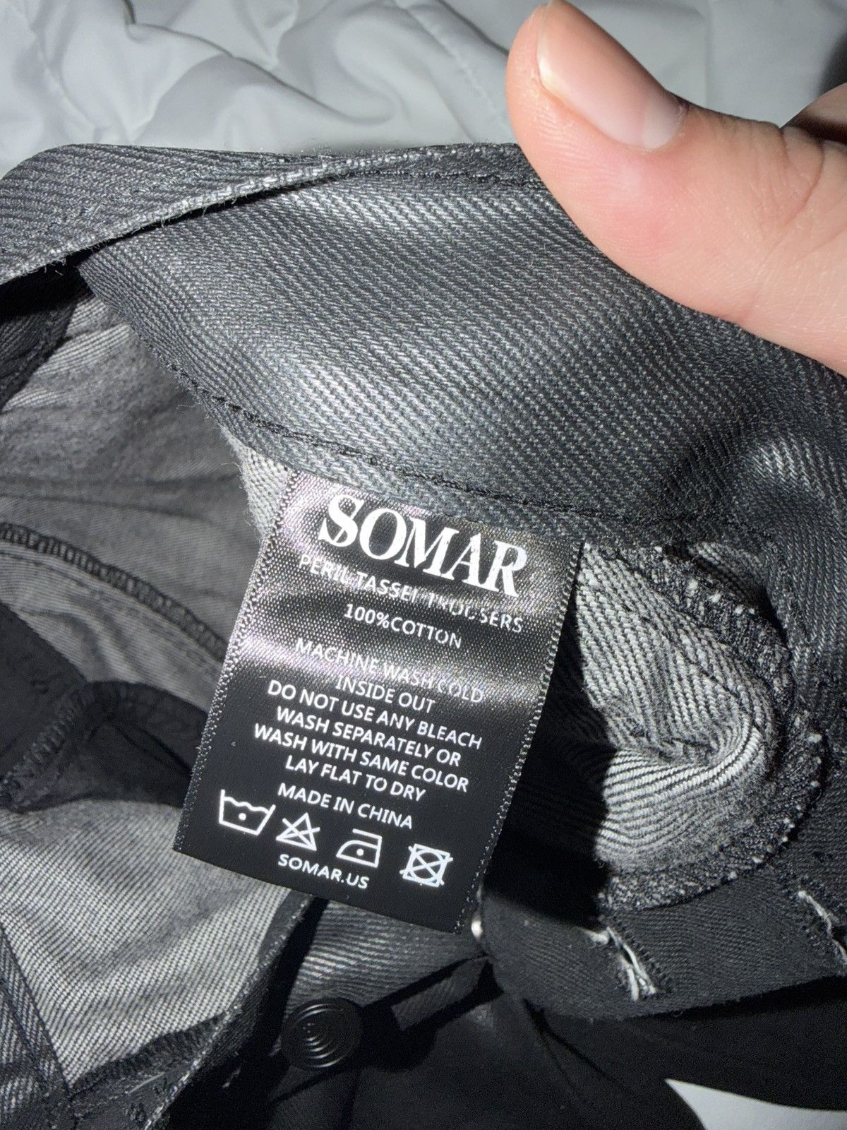 Somar Somar Peril Waxed Tassel Trousers Size US 30 / EU 46 - 9 Thumbnail