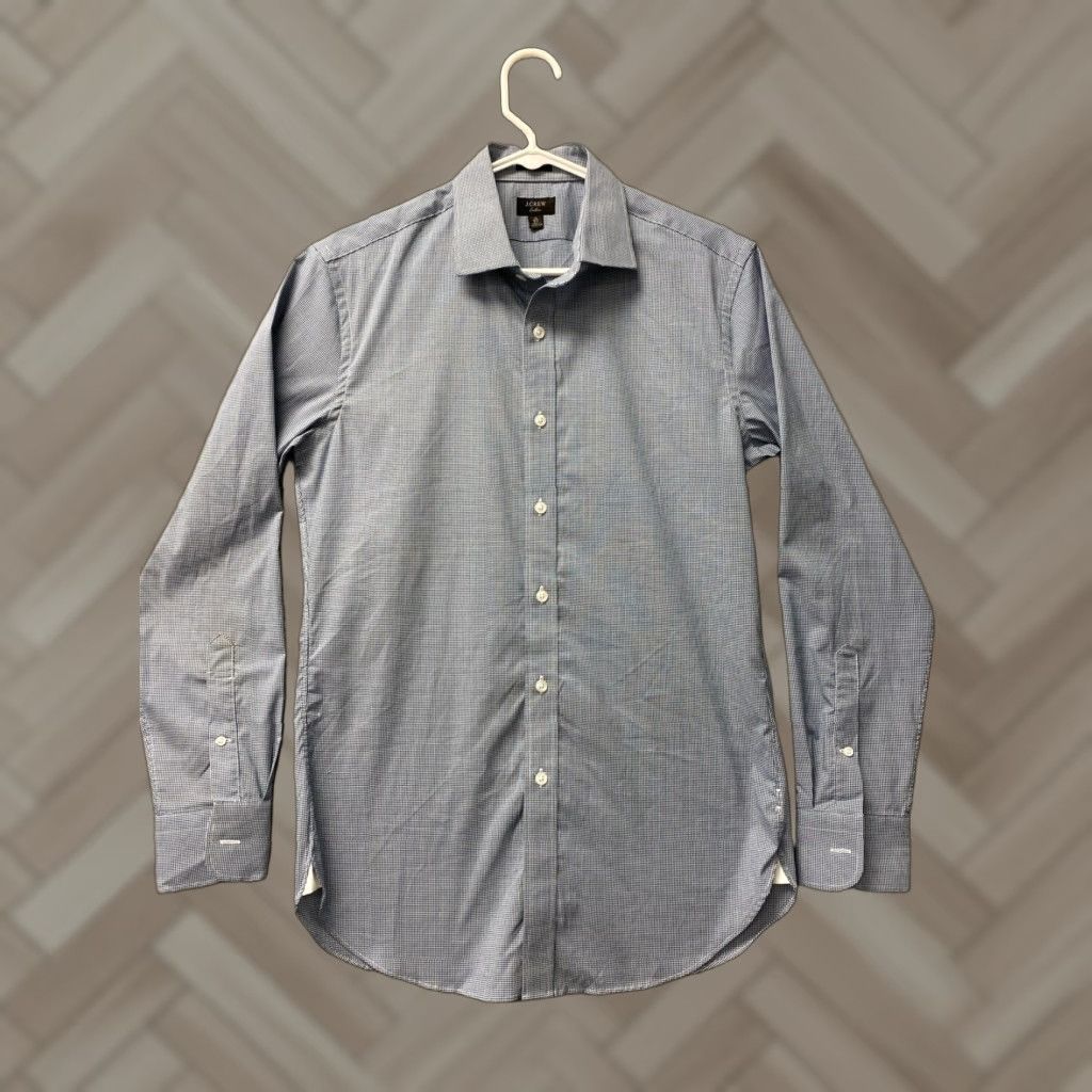 J.Crew J.CREW Aqua Check Button-Up Shirt Men Regular Size 15 Long Sleeve Slim Fit Classic Casual Size US M / EU 48-50 / 2 - 1 Thumbnail