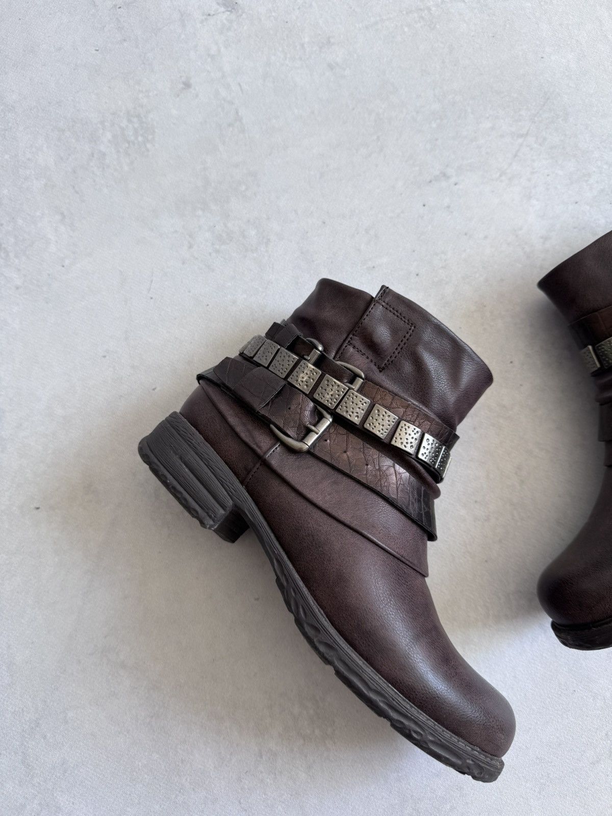 If Six Was Nine Vintage A.S 98 Style Italy Designer Women’s Stripped Boots Size US 6.5 / IT 36.5 - 2 Thumbnail
