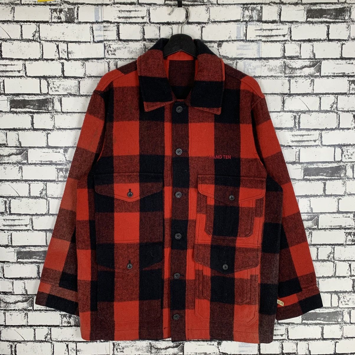 Designer Vintage Hang Ten Mackinaw Jacket Size US L / EU 52-54 / 3 - 1 Thumbnail