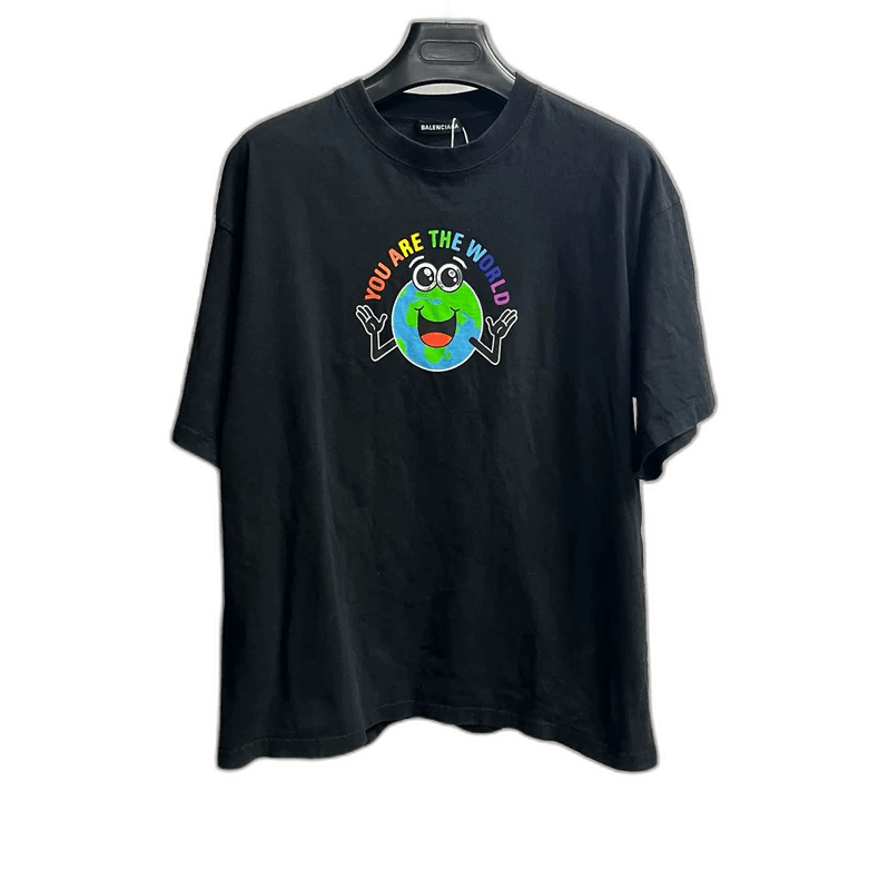 Balenciaga Balenciaga Black Cartoon Graphic T-Shirt Size US S / EU 44-46 / 1 - 1 Thumbnail