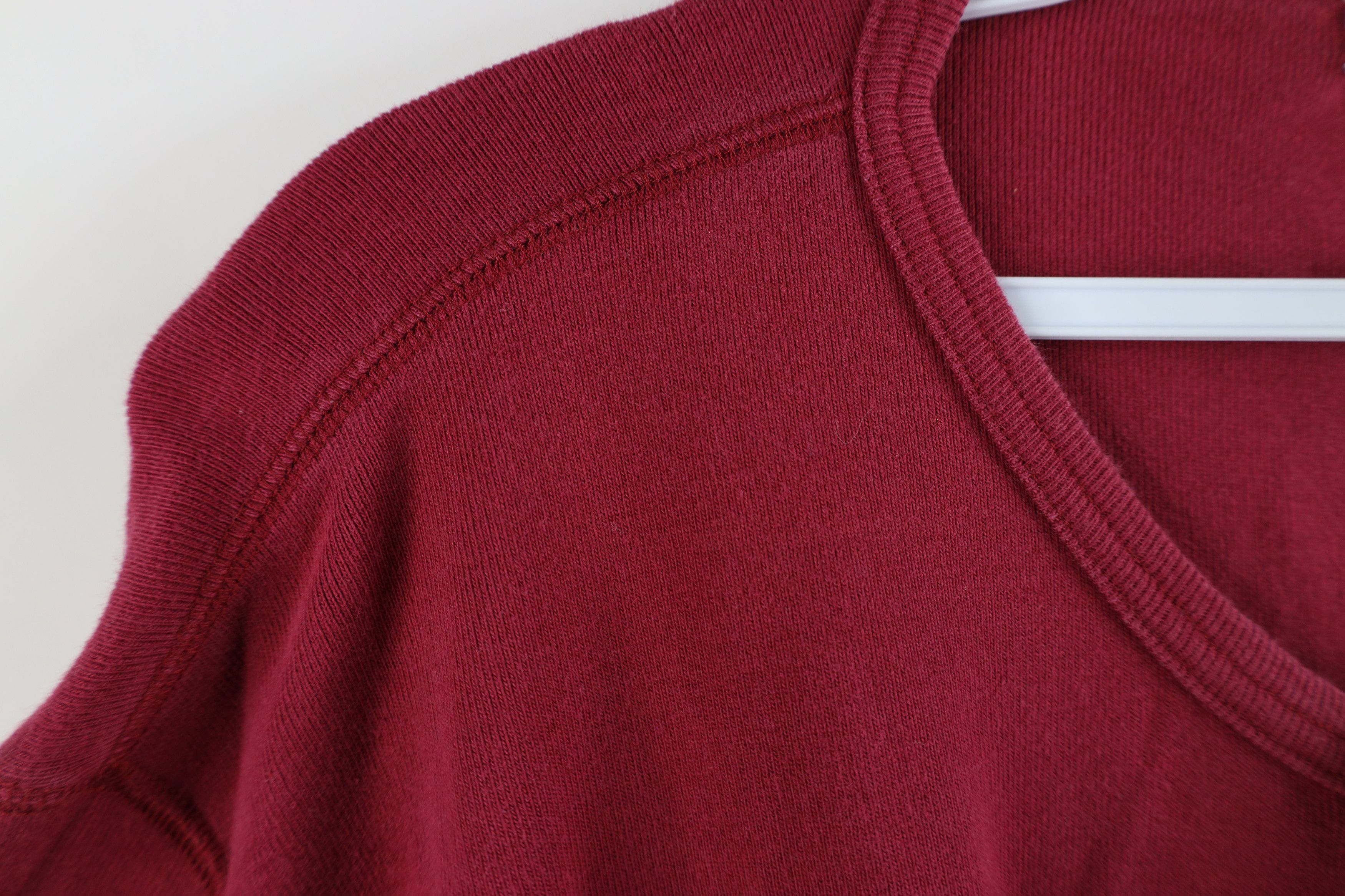 J.Crew × Vintage Vintage 90s J Crew Ribbed Knit Long Sleeve Henley T-Shirt Size US XL / EU 56 / 4 - 6 Thumbnail
