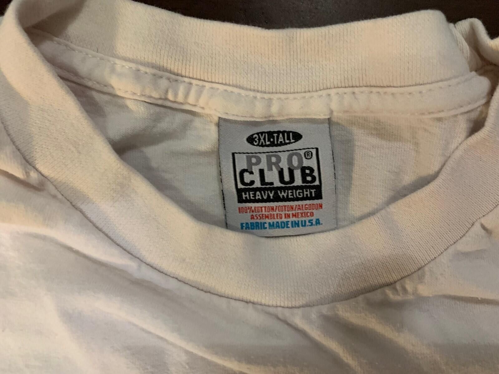 Total 3, Men's 3XL Tall Heavy 100% Cotton White T-Shirts