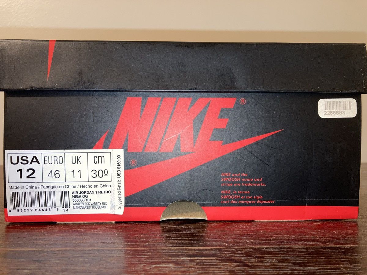 Jordan Brand Air Jordan 1 Retro High OG ‘Chicago’ 2015 Size US 12 / EU 45 - 7 Thumbnail