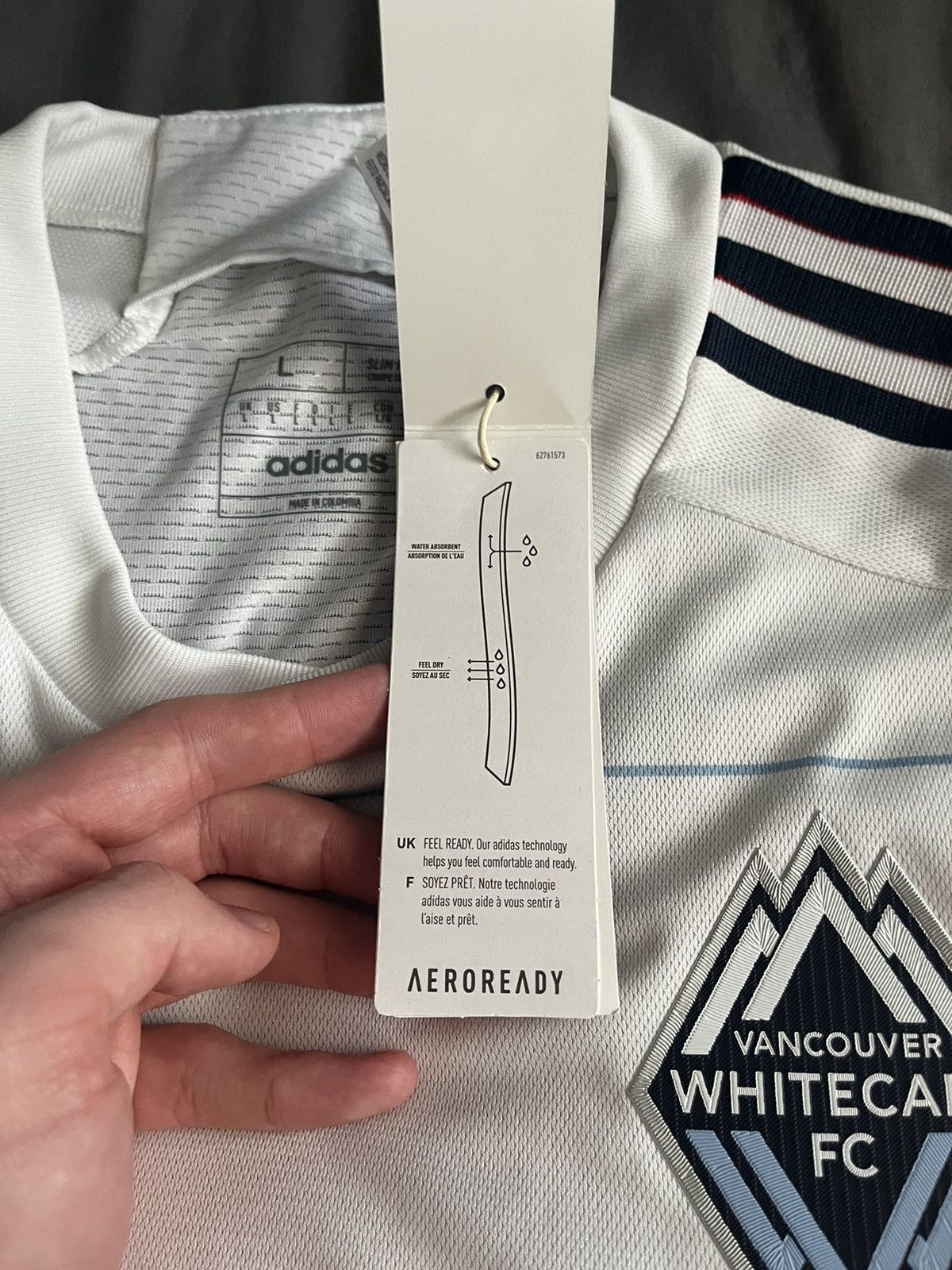 Adidas Vancouver Whitecaps 2024 Home Kit - Player Version Size US L / EU 52-54 / 3 - 5 Thumbnail