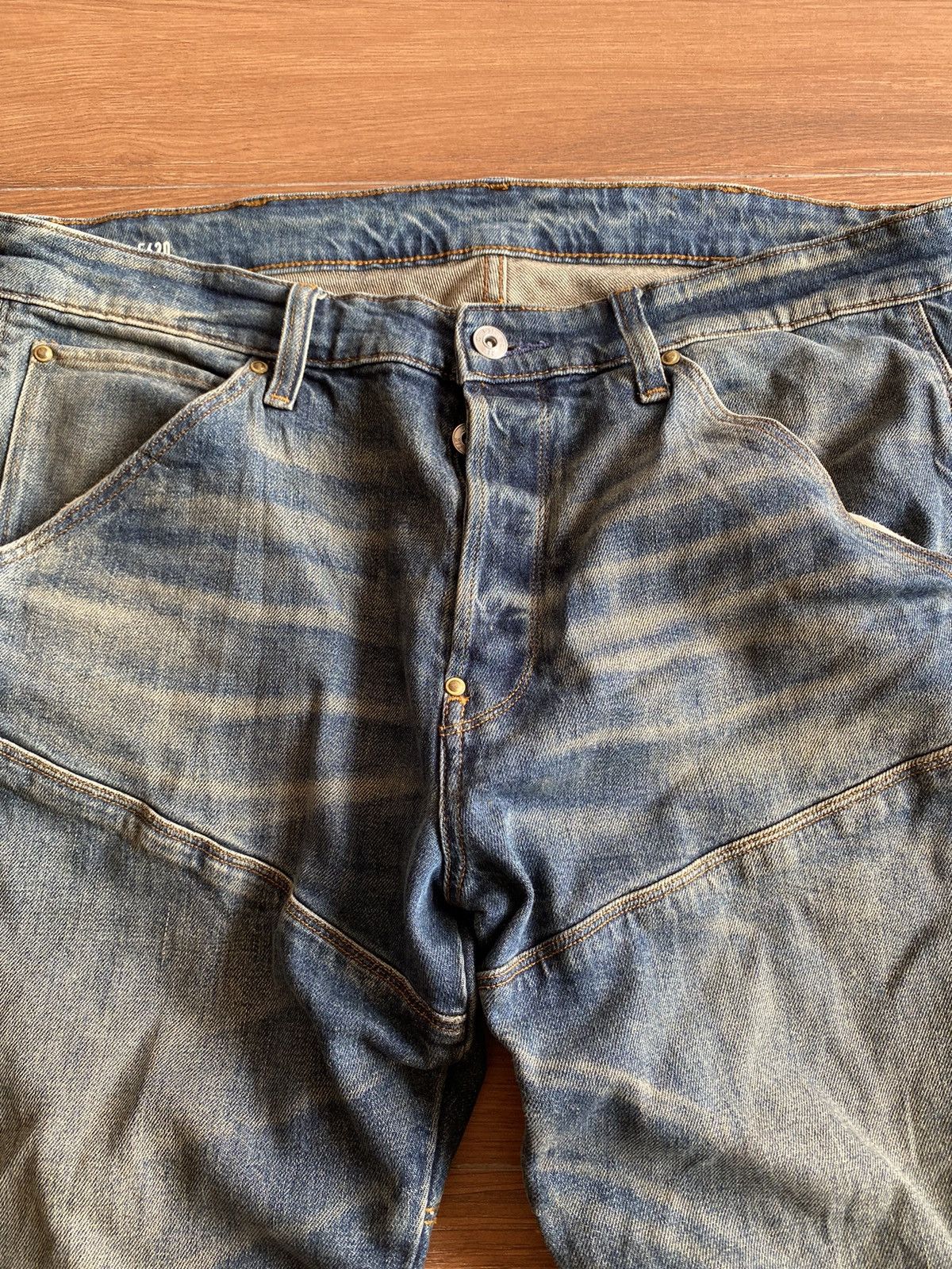 Issey Miyake Vintage issey miyake G Star Original Raw Bikers Denim pants Size US 36 / EU 52 - 3 Thumbnail