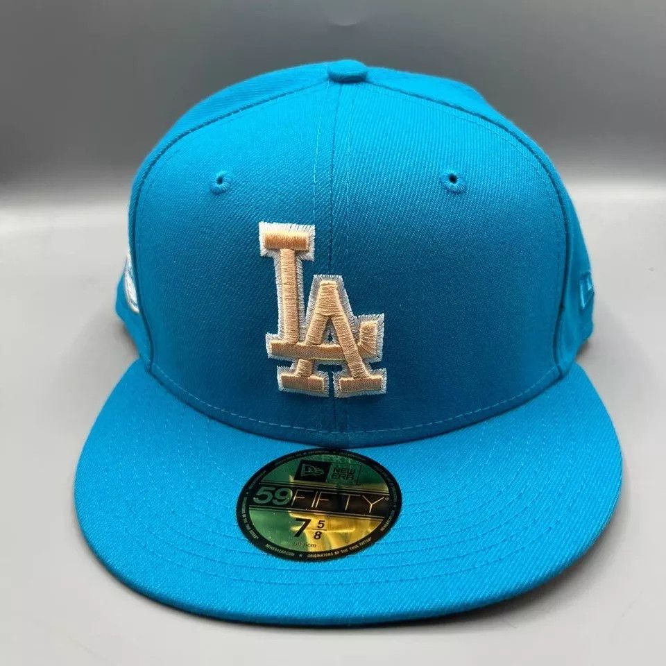 New Era Los Angeles LA Dodgers Hat Men 7 5/8 59Fifty New Era Fitted Size ONE SIZE - 2 Thumbnail