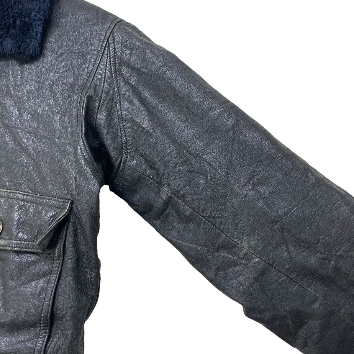 Aviator Nation 💥Vintage Japanese Brand Leather Aviator Military A2 Jacket Size US S / EU 44-46 / 1 - 5 Thumbnail