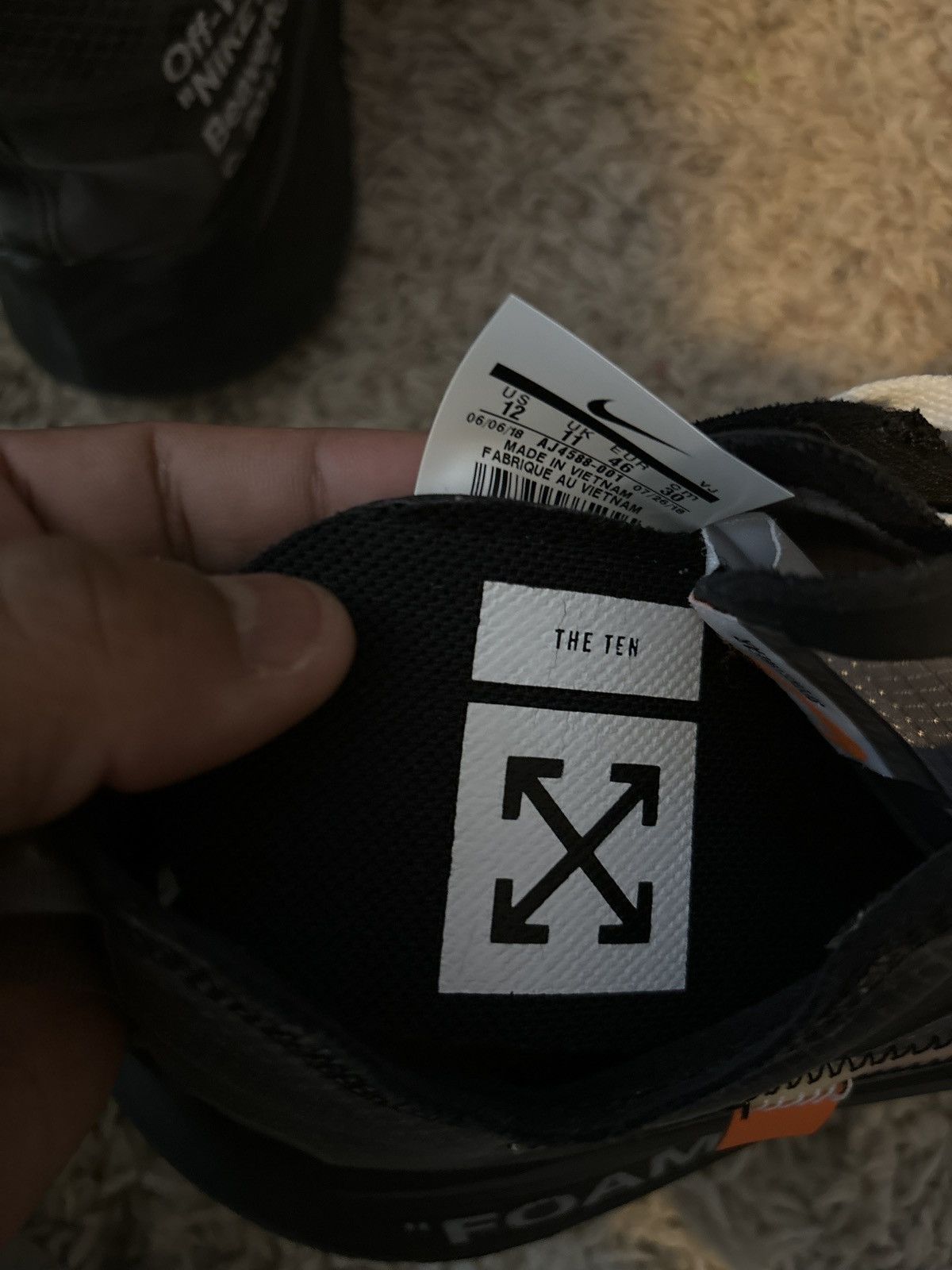 Nike × Off-White The 10 off white zoom fly Size US 12 / EU 45 - 2 Thumbnail