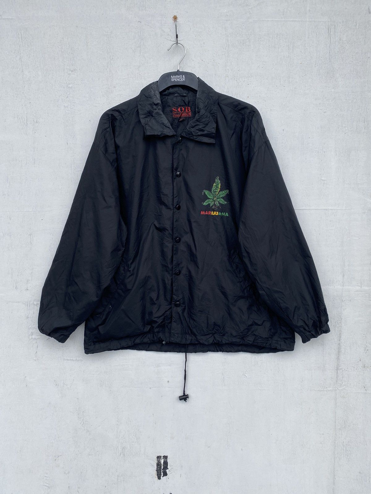 Vintage 80s store Marijuana Weed Boasters Bud Grubge Work Jacket