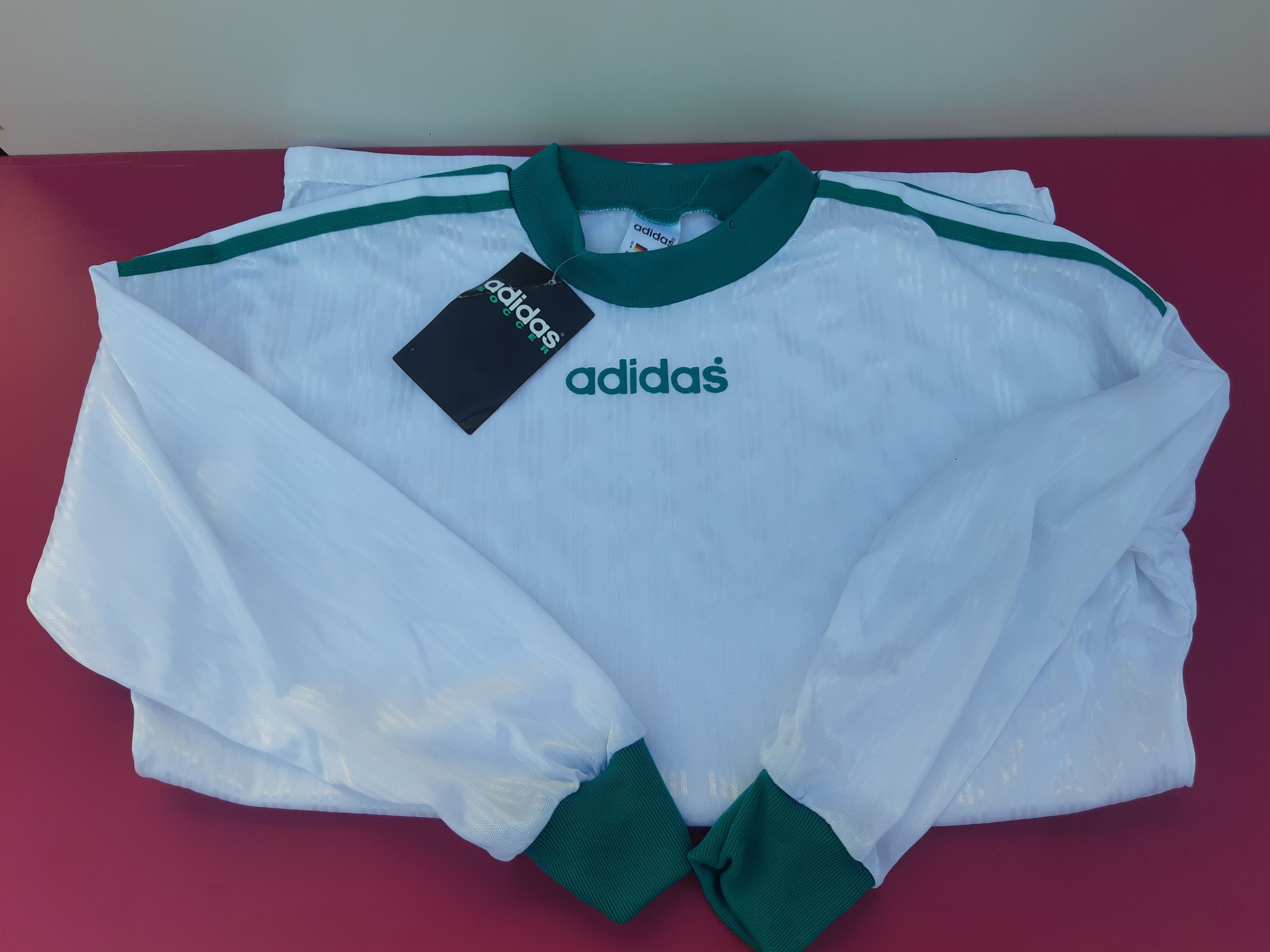 Adidas Vintage 90s ADIDAS Soccer Jersey made in England size S NWT Size US S / EU 44-46 / 1 - 3 Thumbnail
