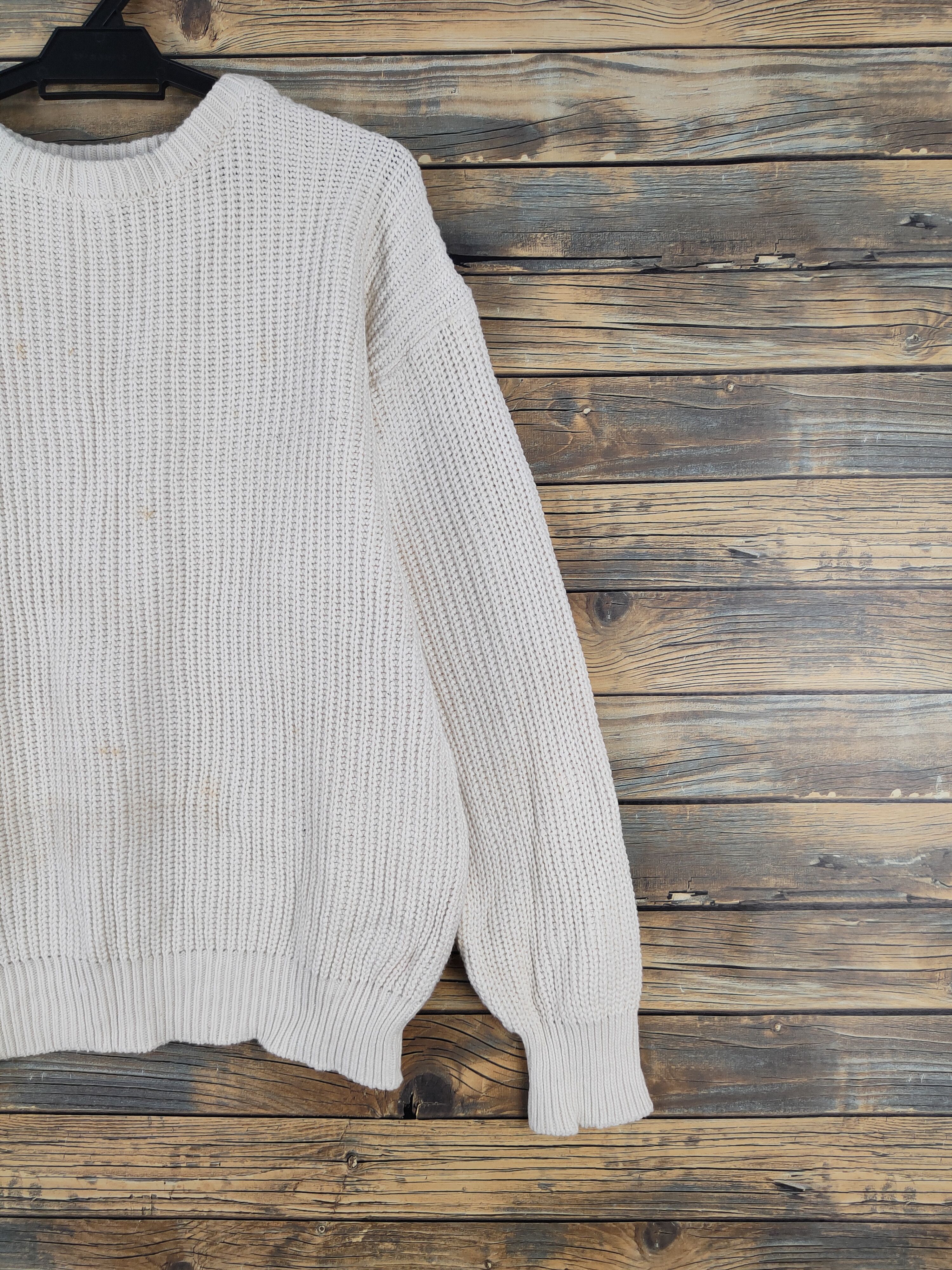 Homespun Knitwear Saburoku Ivory Knitwear Sweatshirts #W2106 Size US M / EU 48-50 / 2 - 5 Thumbnail
