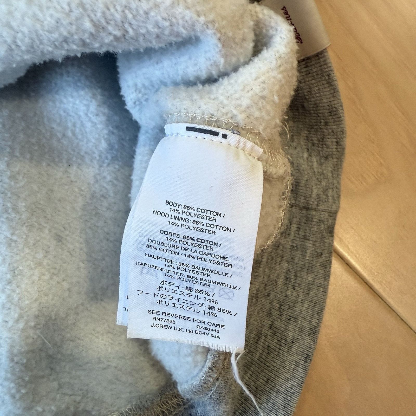 Wallace & Barnes Wallace & Barnes Hoodie Medium Gray 1/2 Zip Fleece Pullover Size US M / EU 48-50 / 2 - 7 Thumbnail