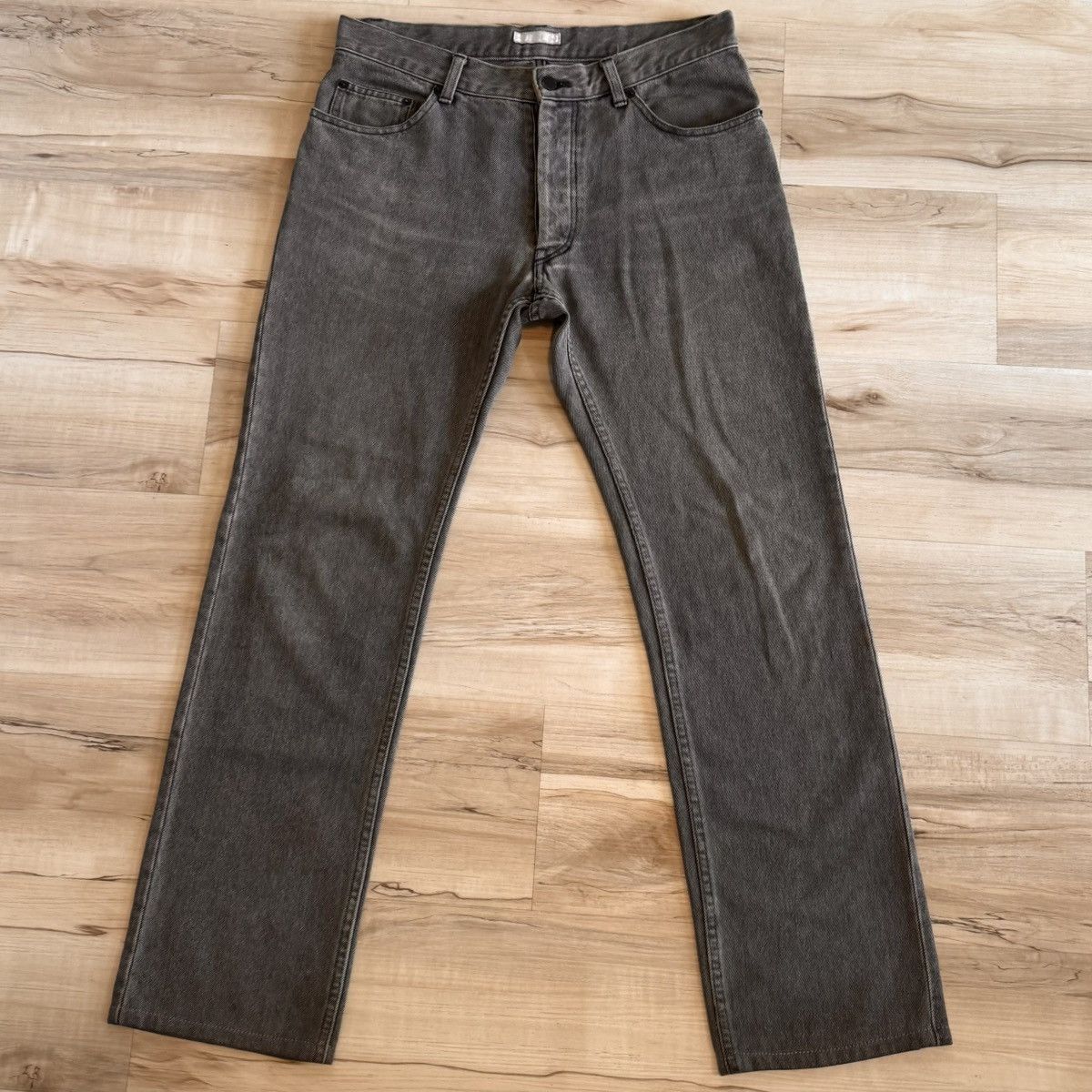 Number (N)ine FW07 Number Nine Crying Heart Pain Gray Denim Jeans