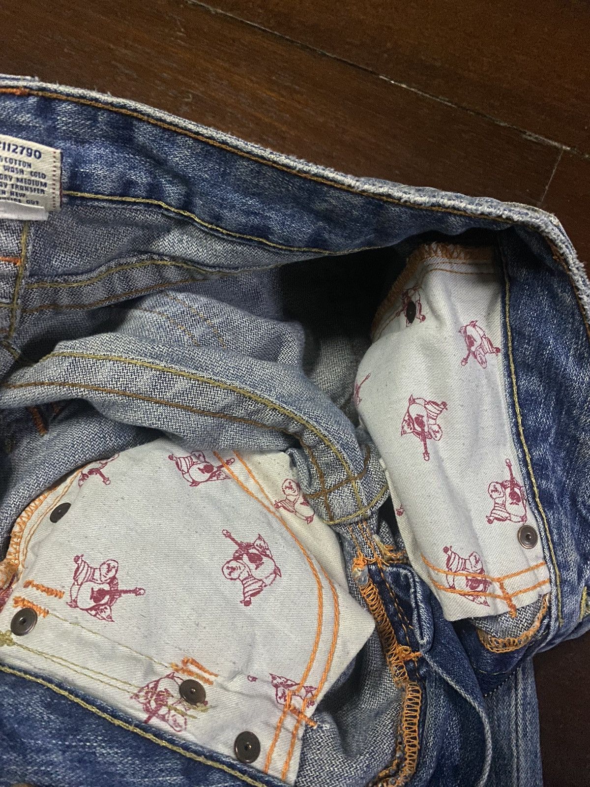 True Religion × Vintage Vintage True Religion Flare Bootcut distressed low rise Size 31" - 20 Thumbnail