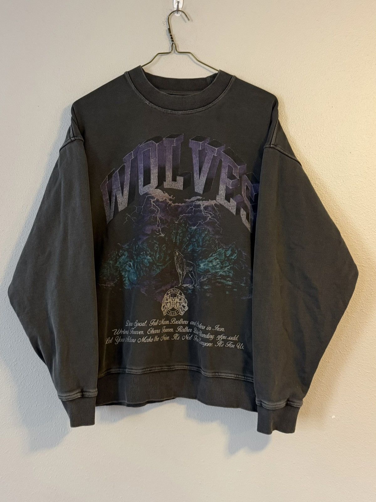 Darc Sport 2023 darc sport wolves club faded world tour crewneck Size US L / EU 52-54 / 3 - 1 Thumbnail
