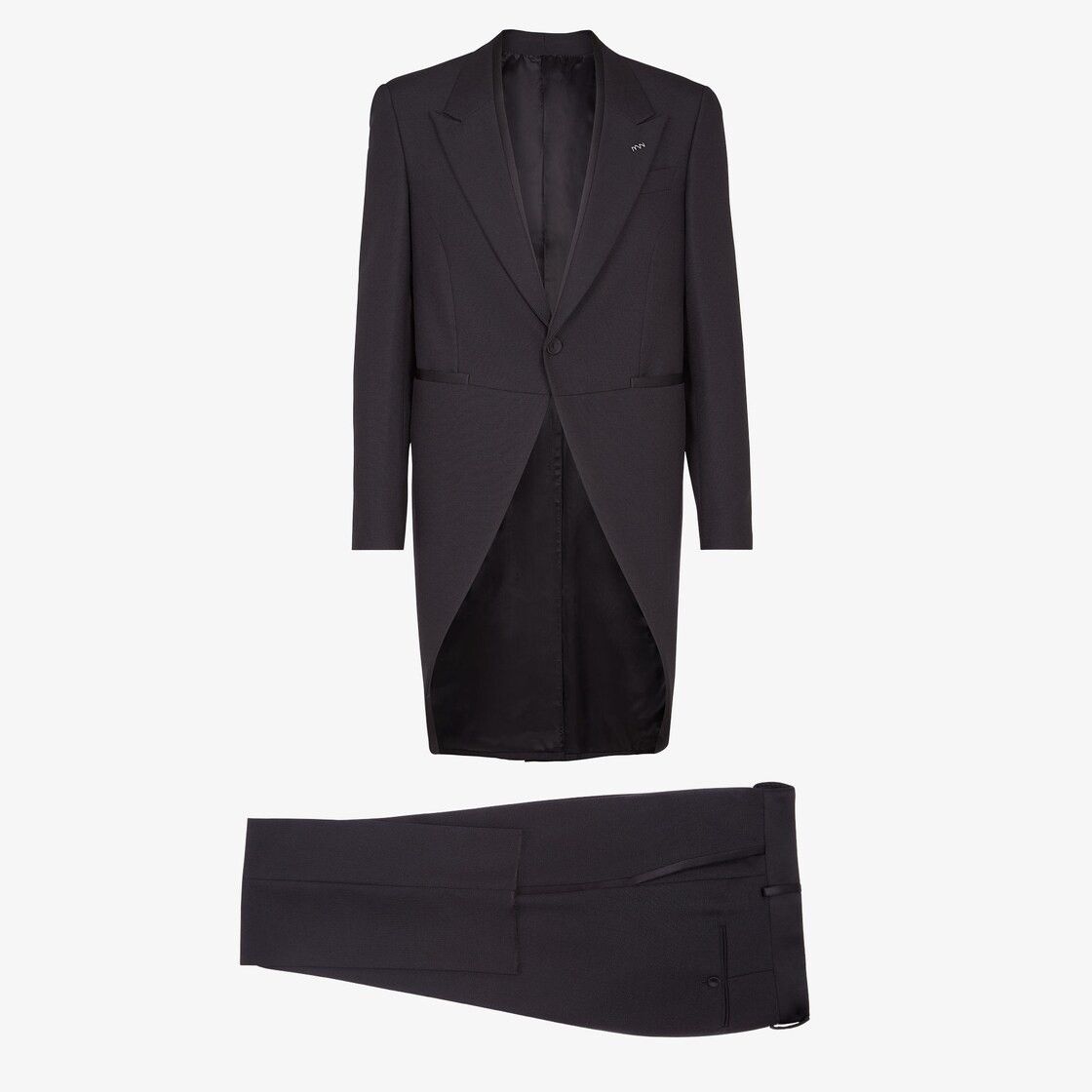 Fendi o1loc1c0824 Suit in Black Size 48R - 1 Thumbnail