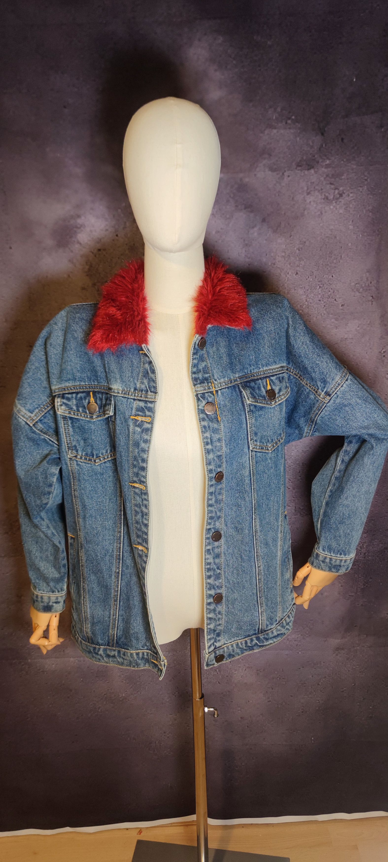 Other Liquor n poker denim jacket Red fur Size M / US 6-8 / IT 42-44 - 1 Thumbnail