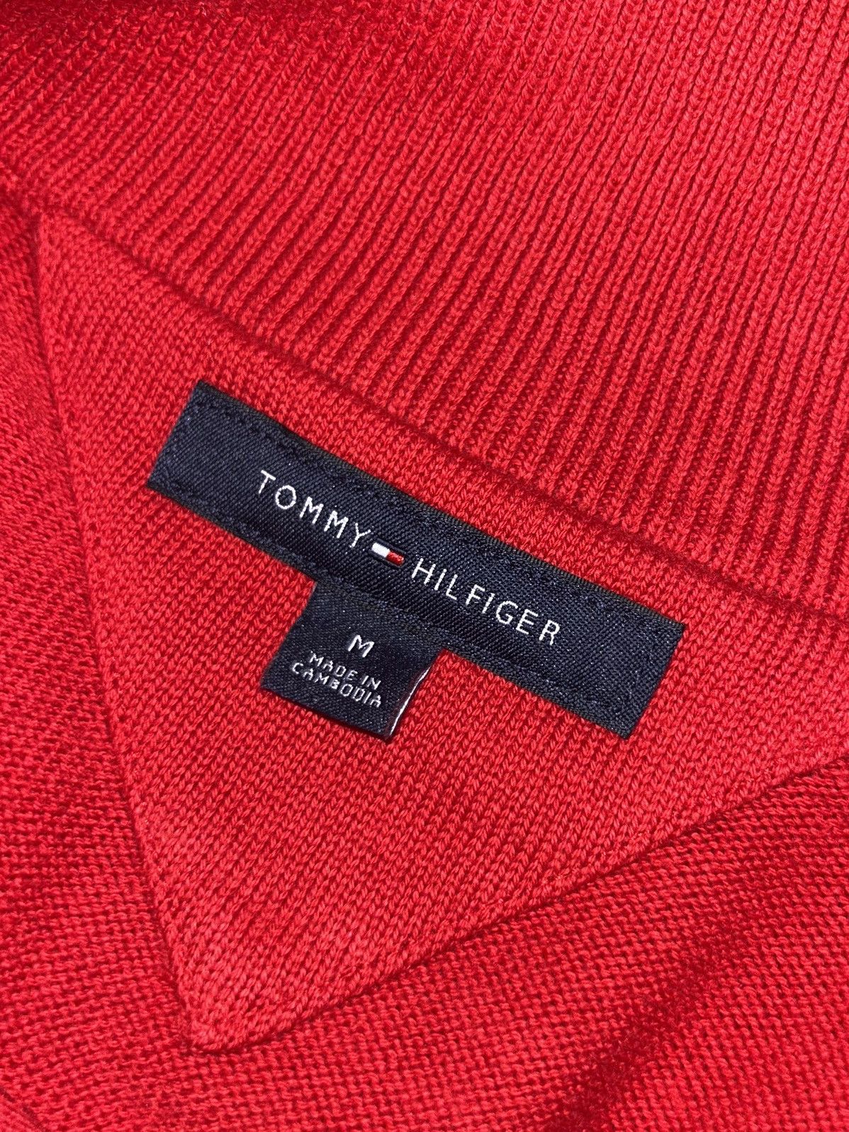 Tommy Hilfiger Tommy Hilfiger Red Sweater Size US M / EU 48-50 / 2 - 3 Thumbnail