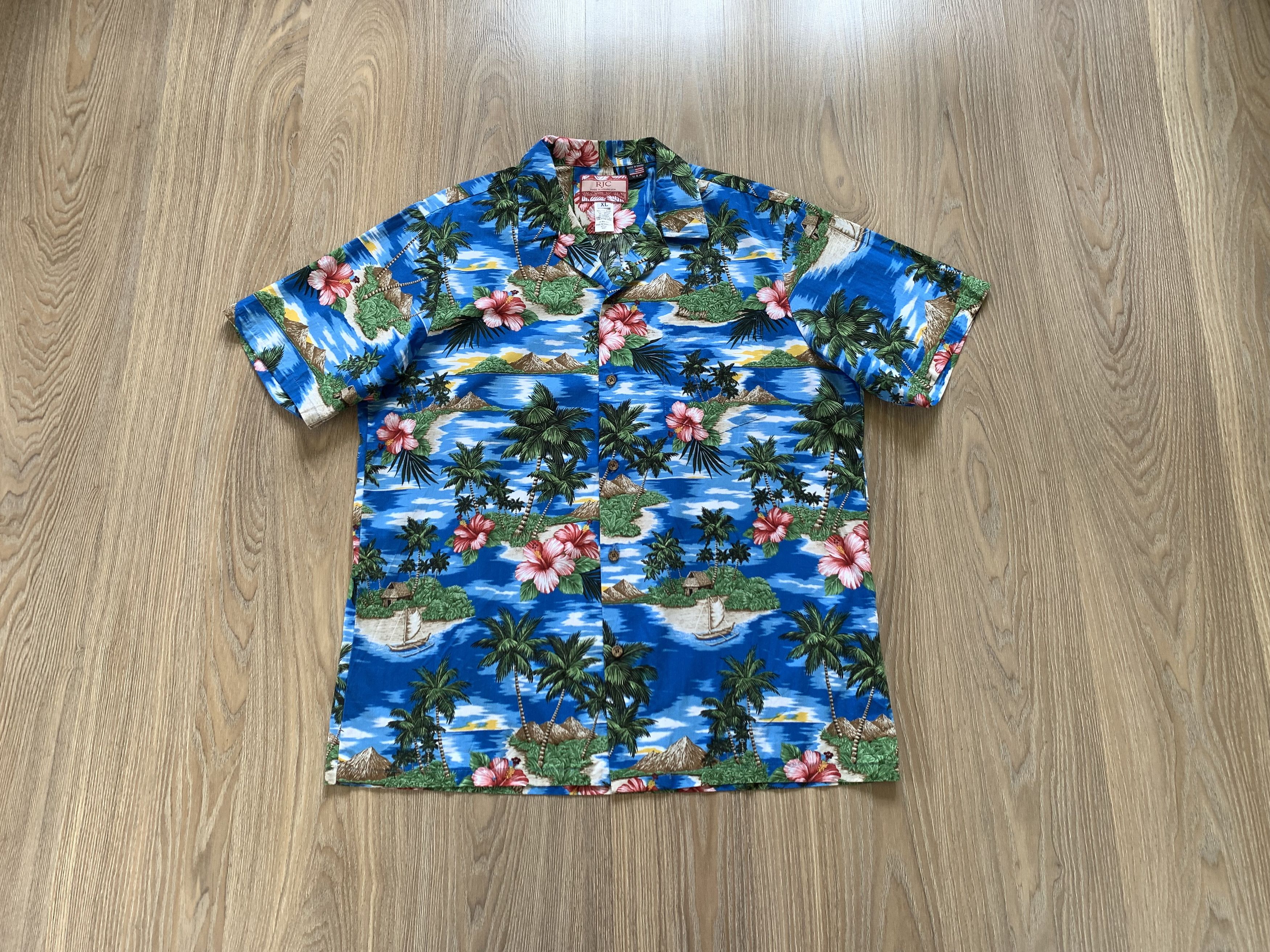 Vintage RJC Hawaiian Short Sleeve Button Up Beach Shirt Size US XL / EU 56 / 4 - 1 Thumbnail
