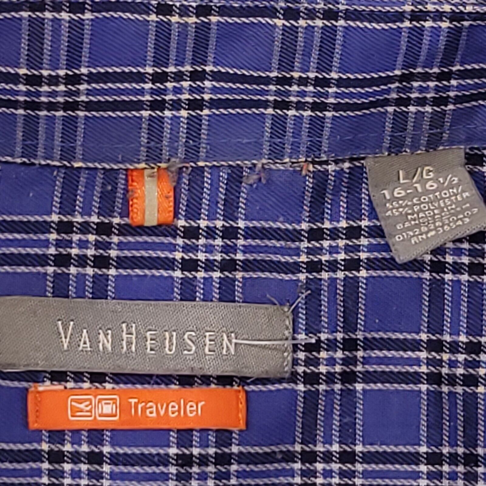 Van Heusen Van Heusen Tartan Flannel Shirt Mens Size Medium Blue White Size US M / EU 48-50 / 2 - 3 Thumbnail