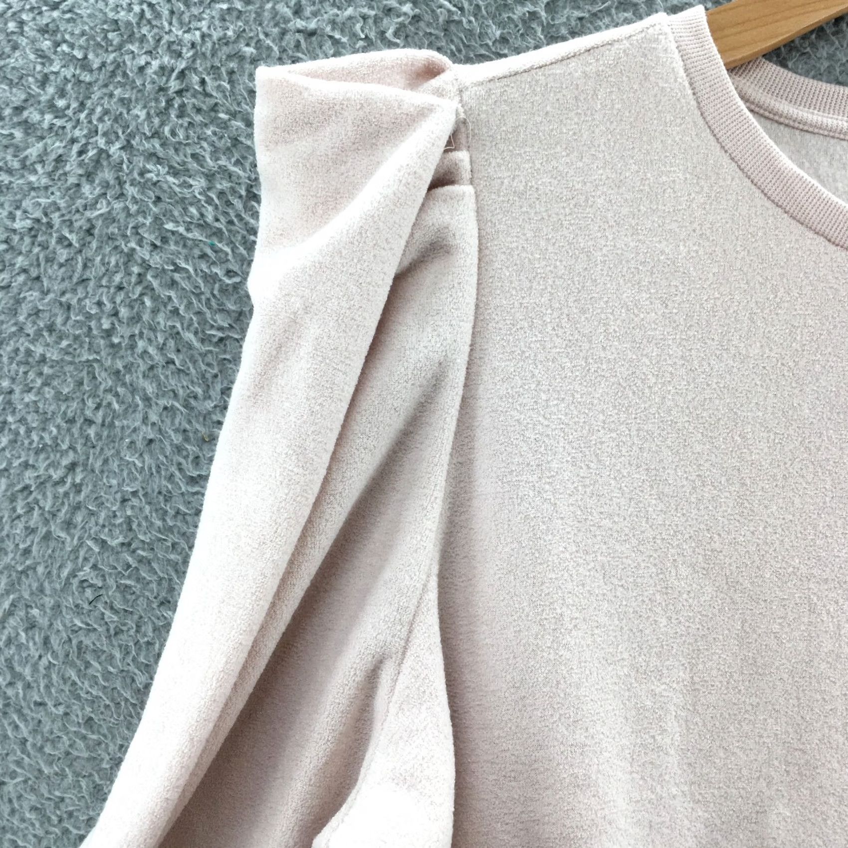 Pinko ANA A New Approach Sweatshirt Womens 2X Pink Crew Neck Pullover Puff Sleeve NEW Size XXL / US 16-18 / IT 52-54 - 5 Thumbnail