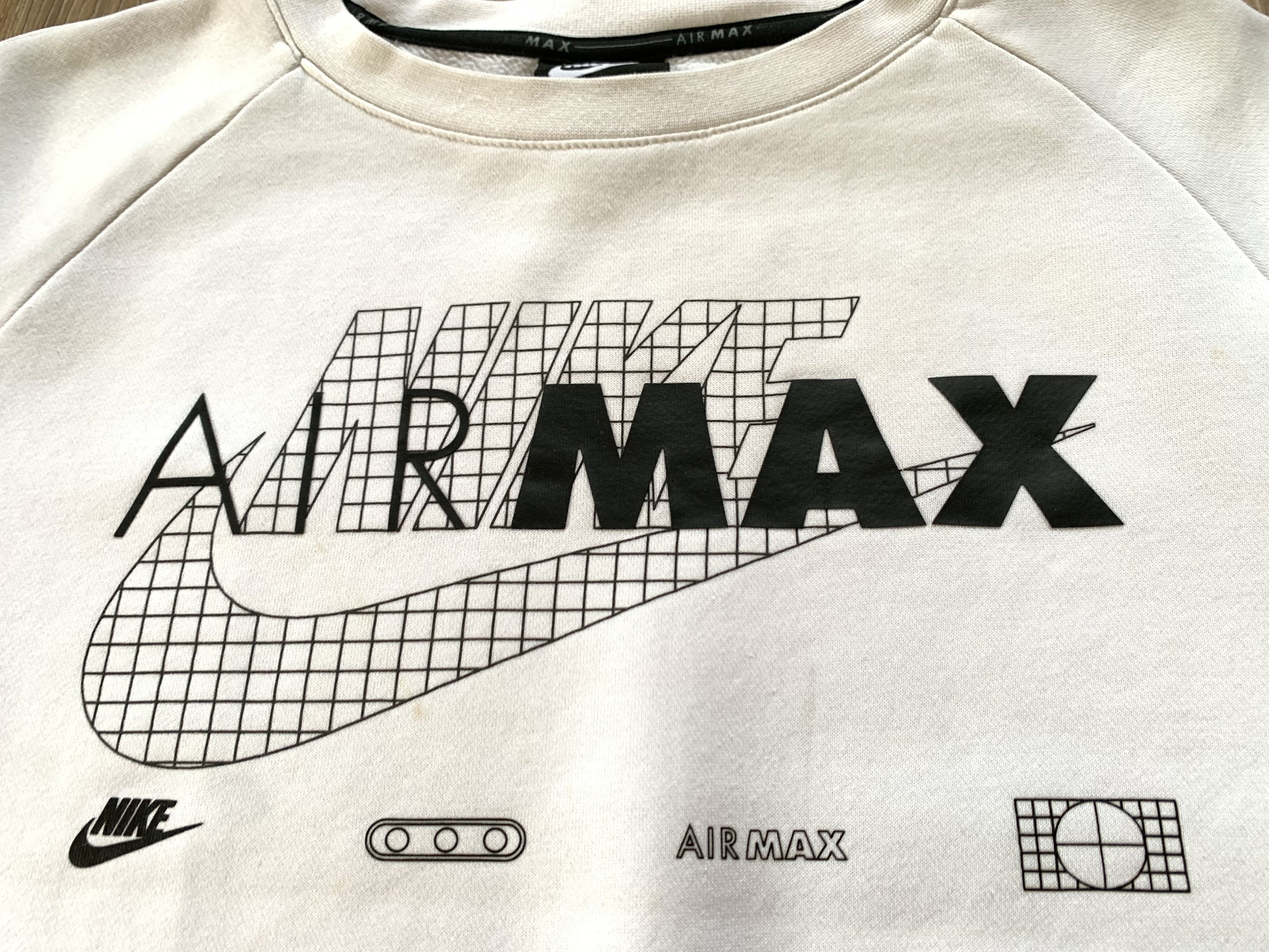 Nike White Nike Air Max Sweatshirt Size US M / EU 48-50 / 2 - 5 Thumbnail